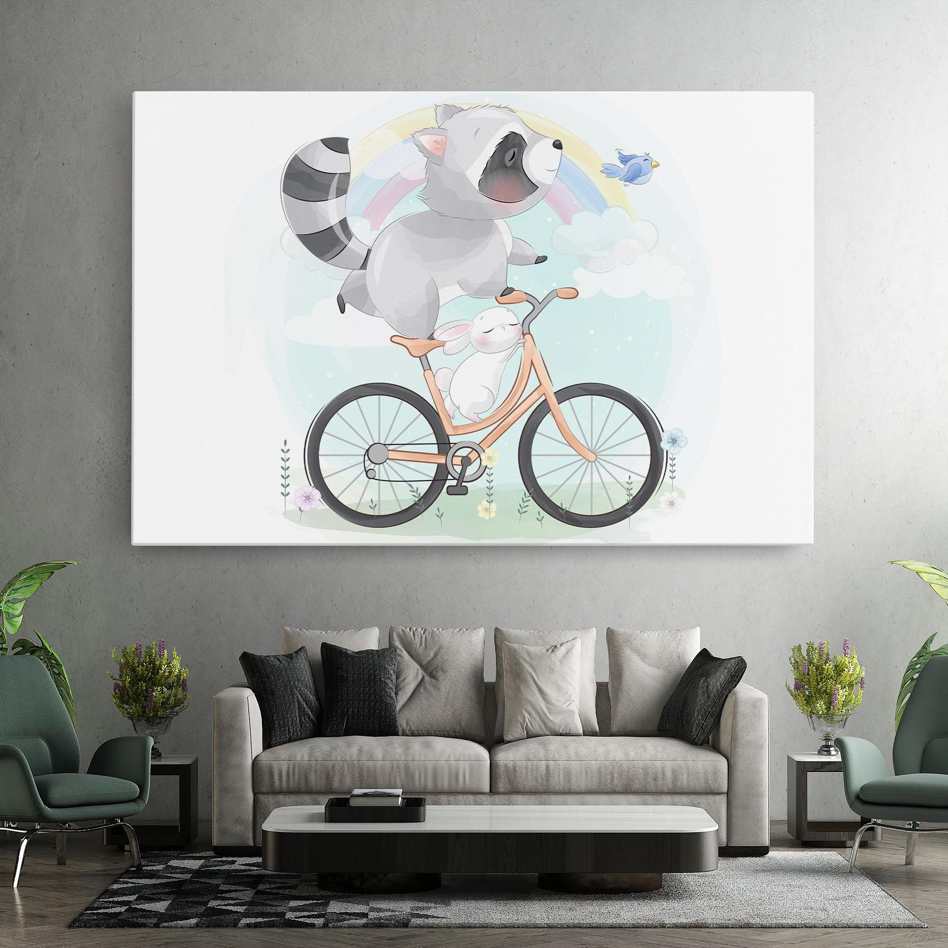 Vászonkép Bike Ride Animal mockup 7