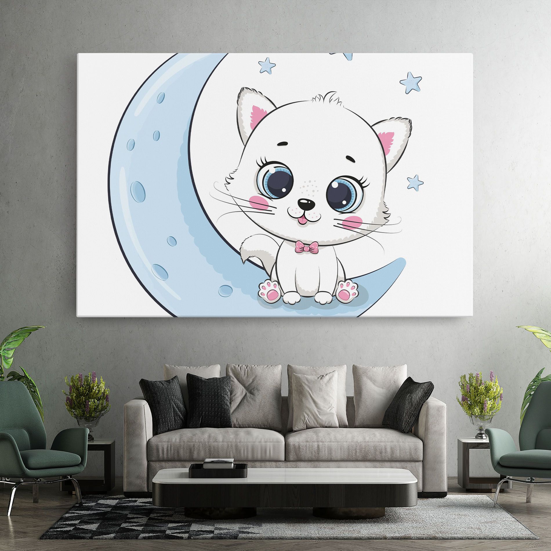 Blue Moon Cat mockup 7