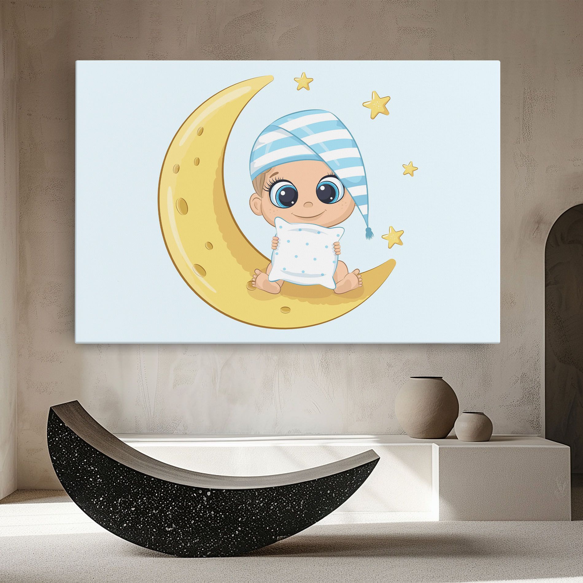 Baby On Moon mockup 8