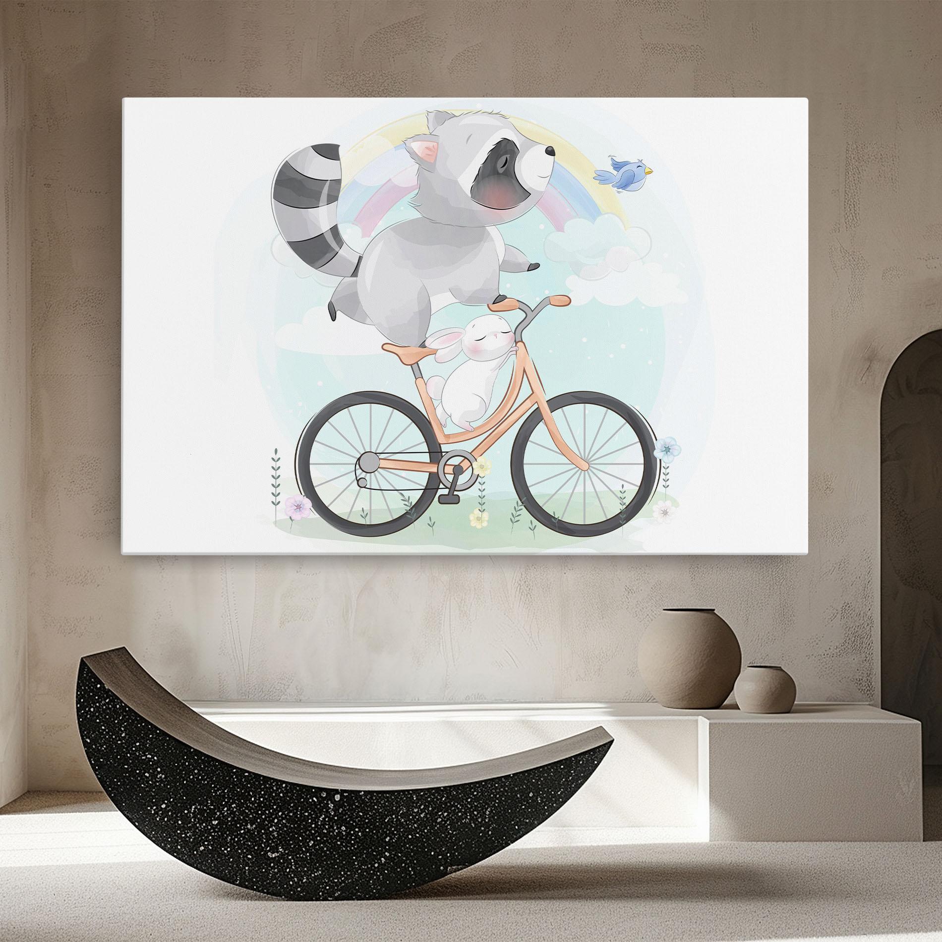 Vászonkép Bike Ride Animal mockup 8