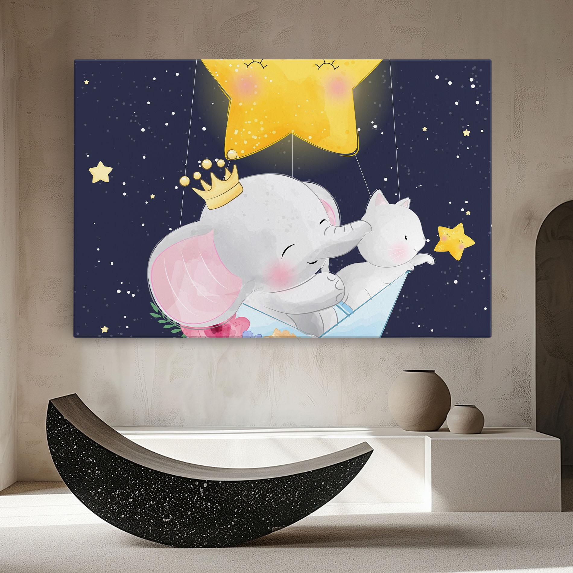 Vászonkép Elephant Cat mockup 8