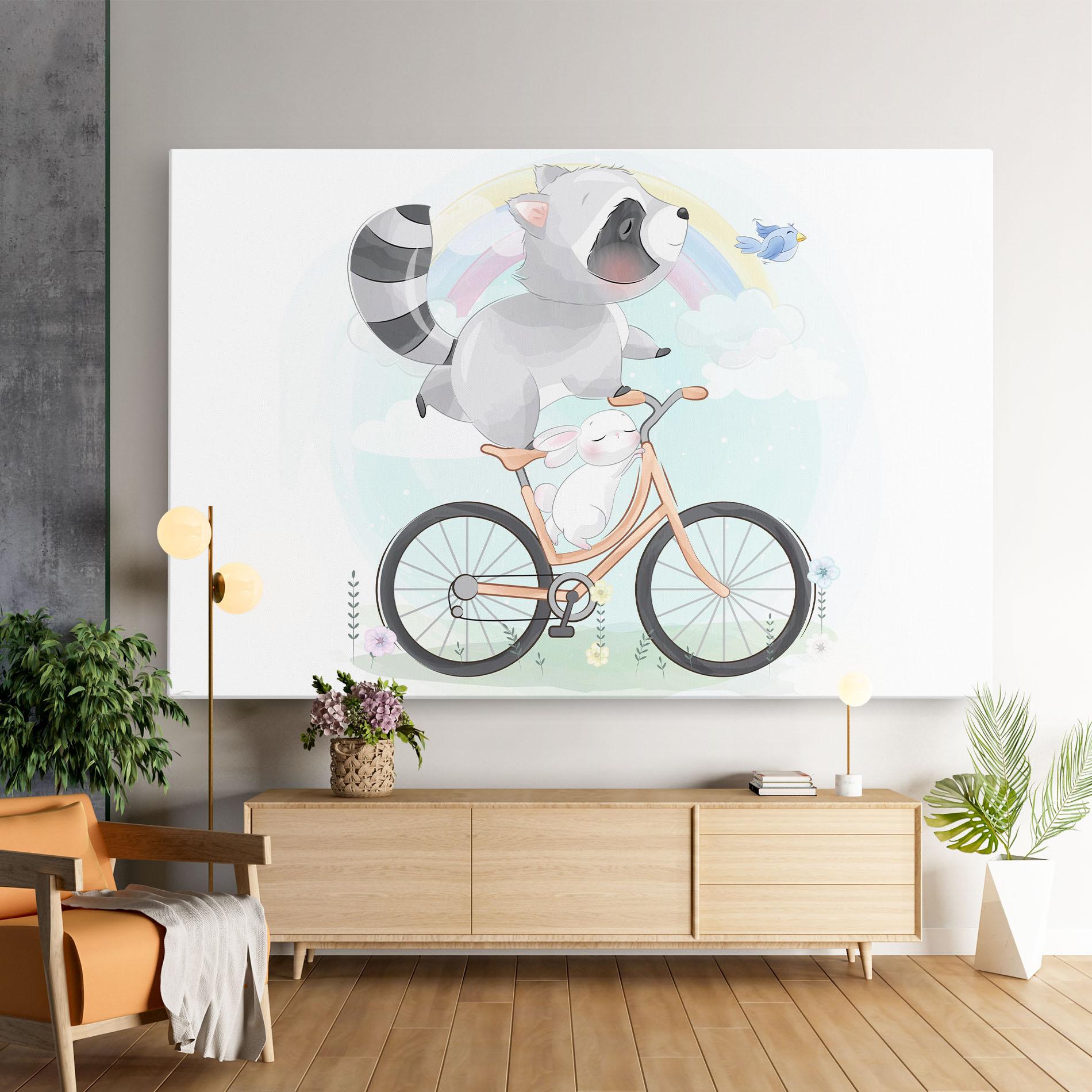 Vászonkép Bike Ride Animal mockup 9