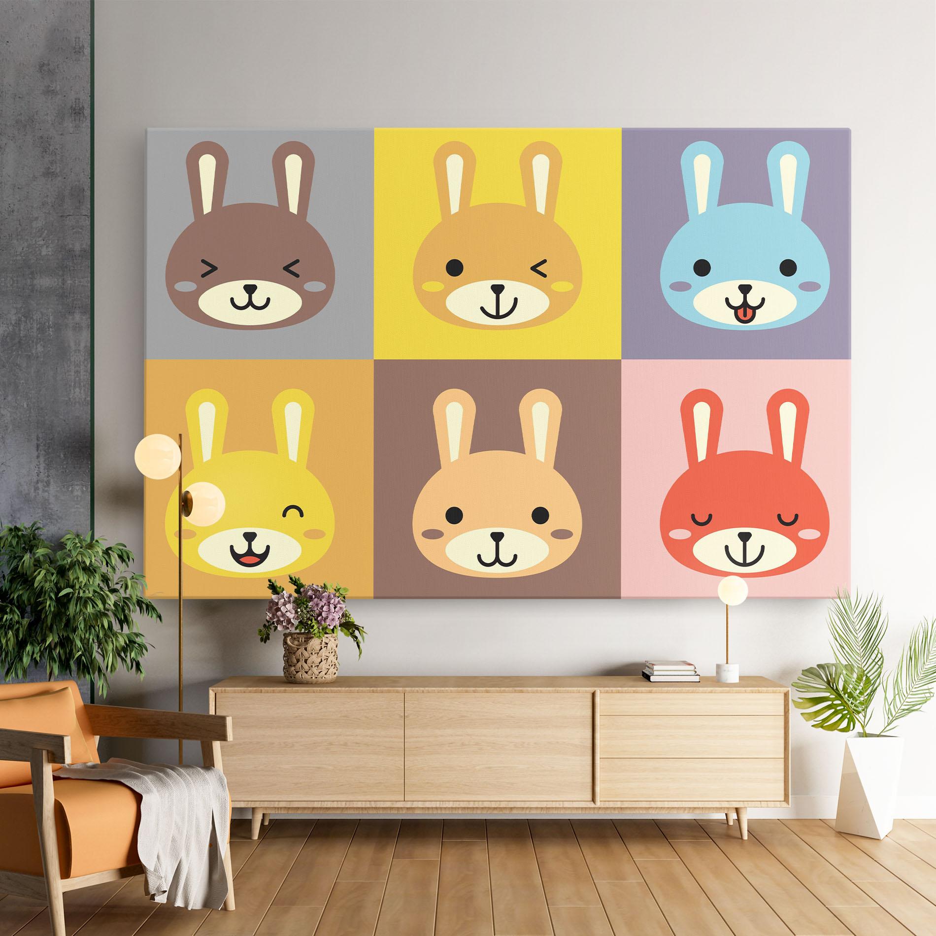 Vászonkép Bunny Colors mockup 9