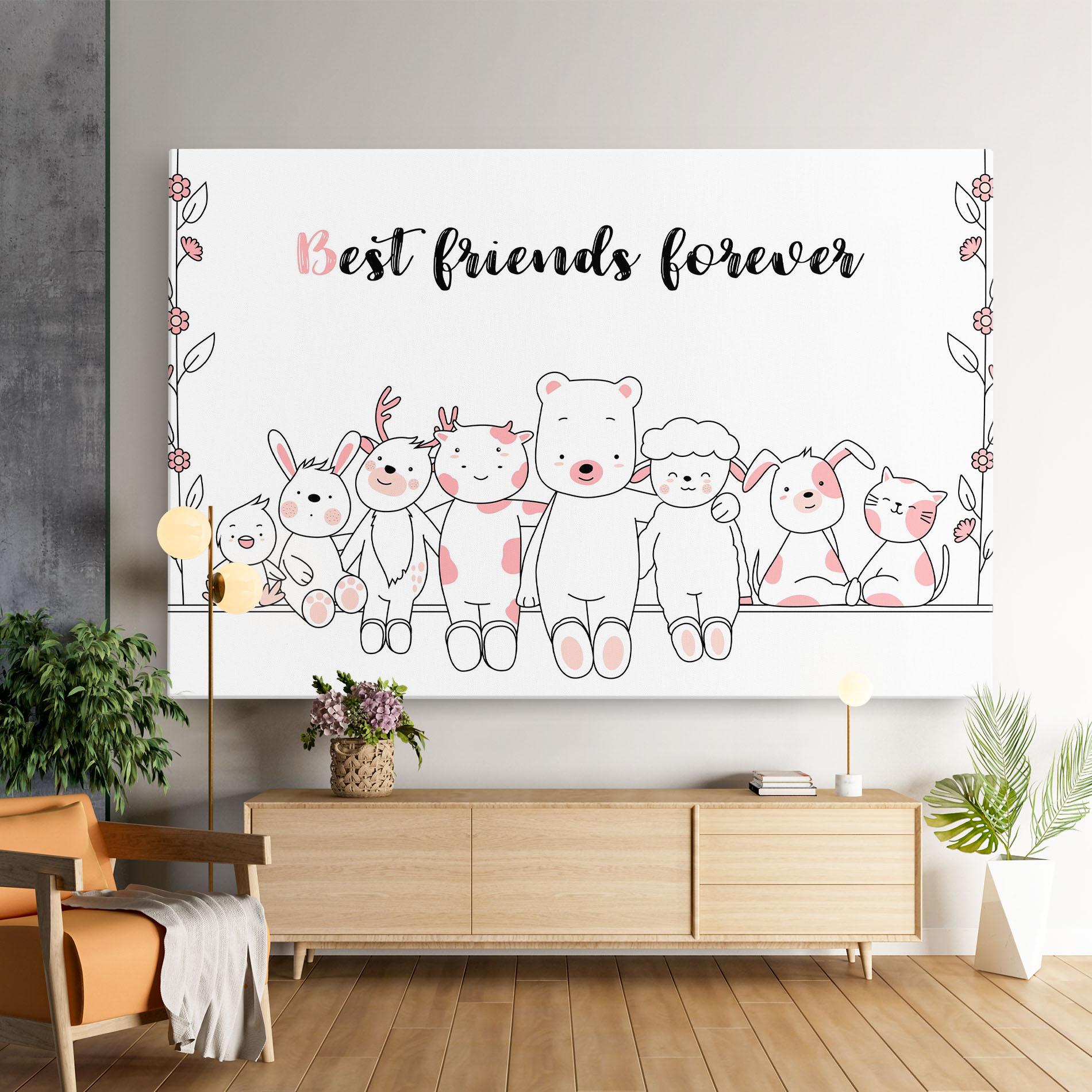 Vászonkép Friends Forever mockup 9