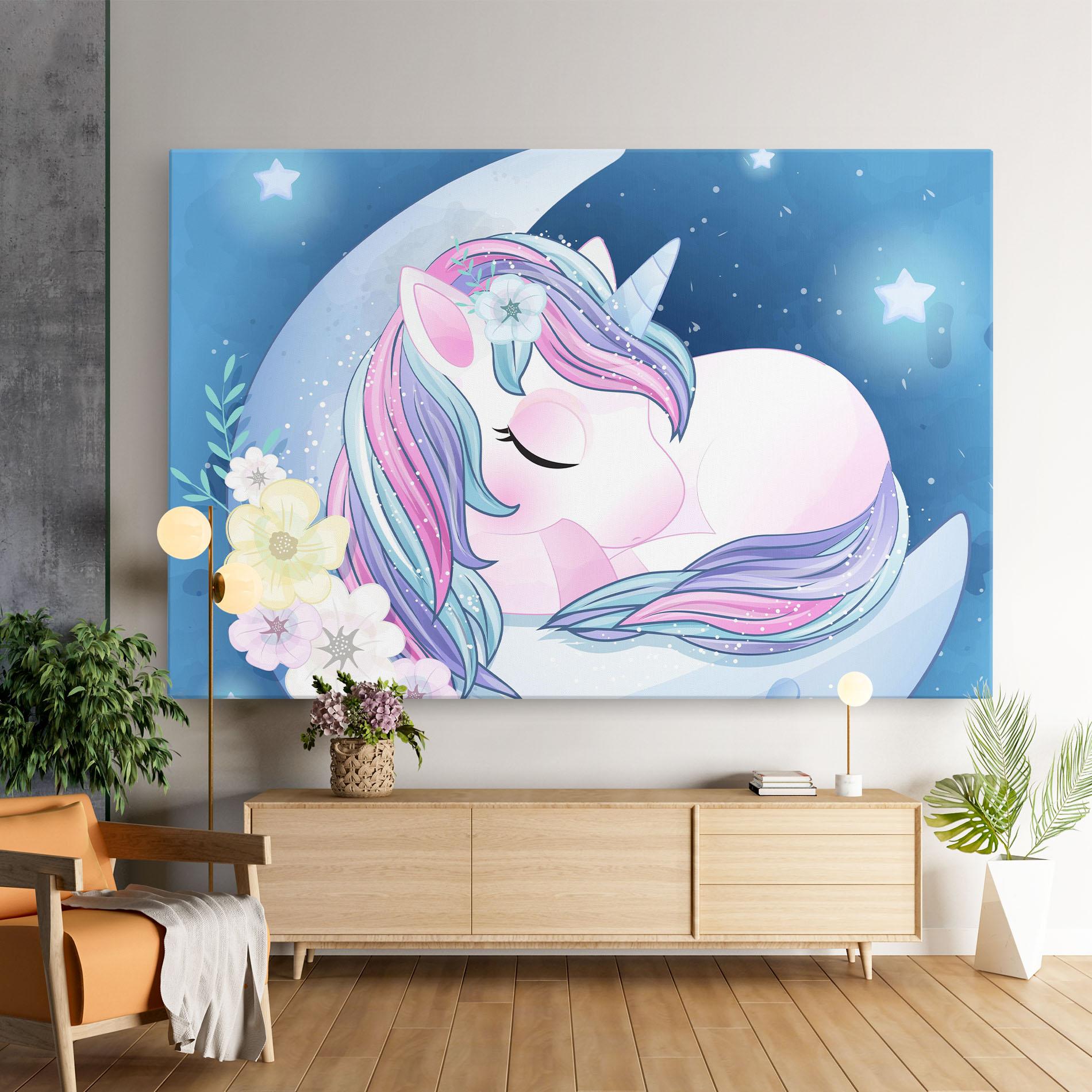 Vászonkép Moon Unicorn mockup 9
