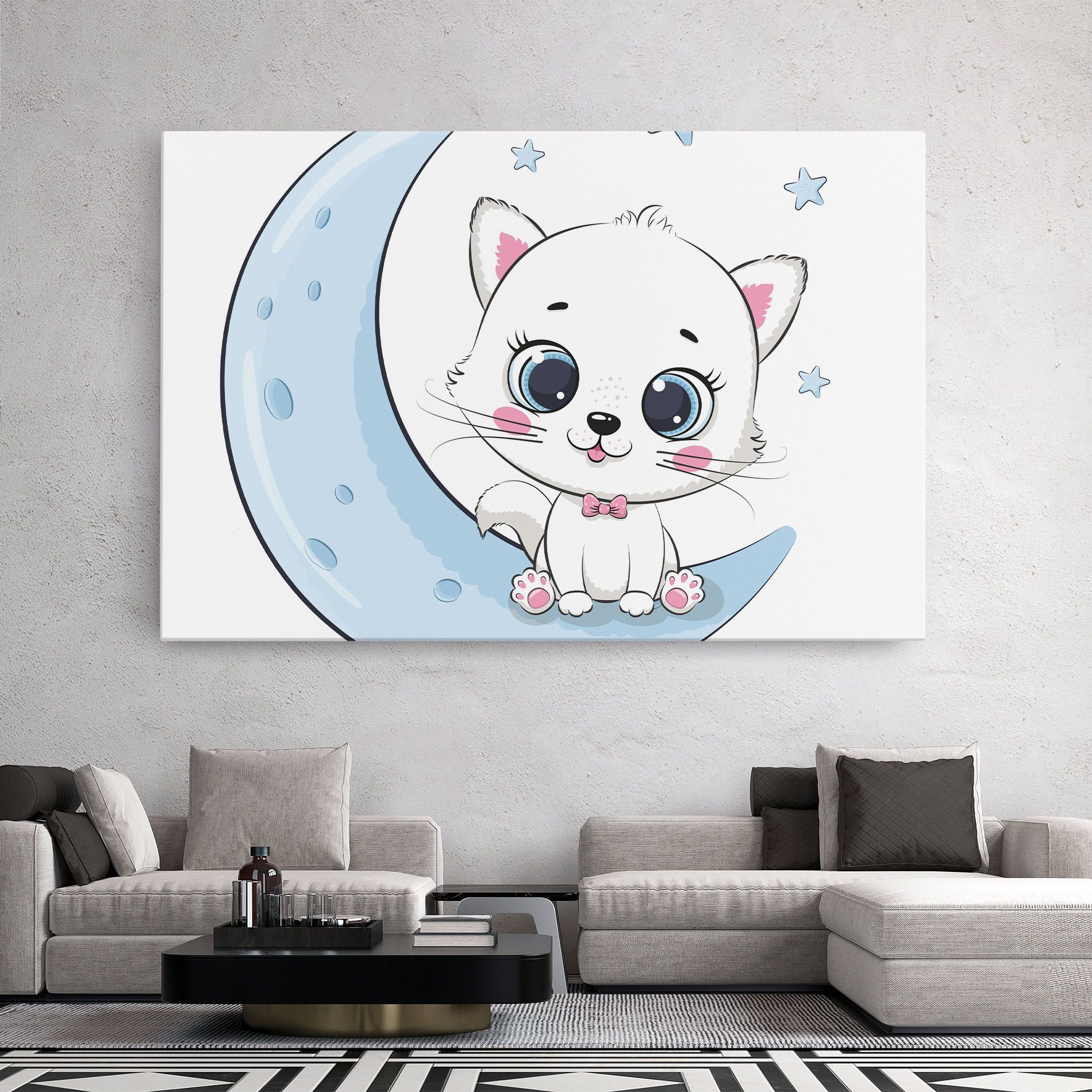 Blue Moon Cat mockup 2