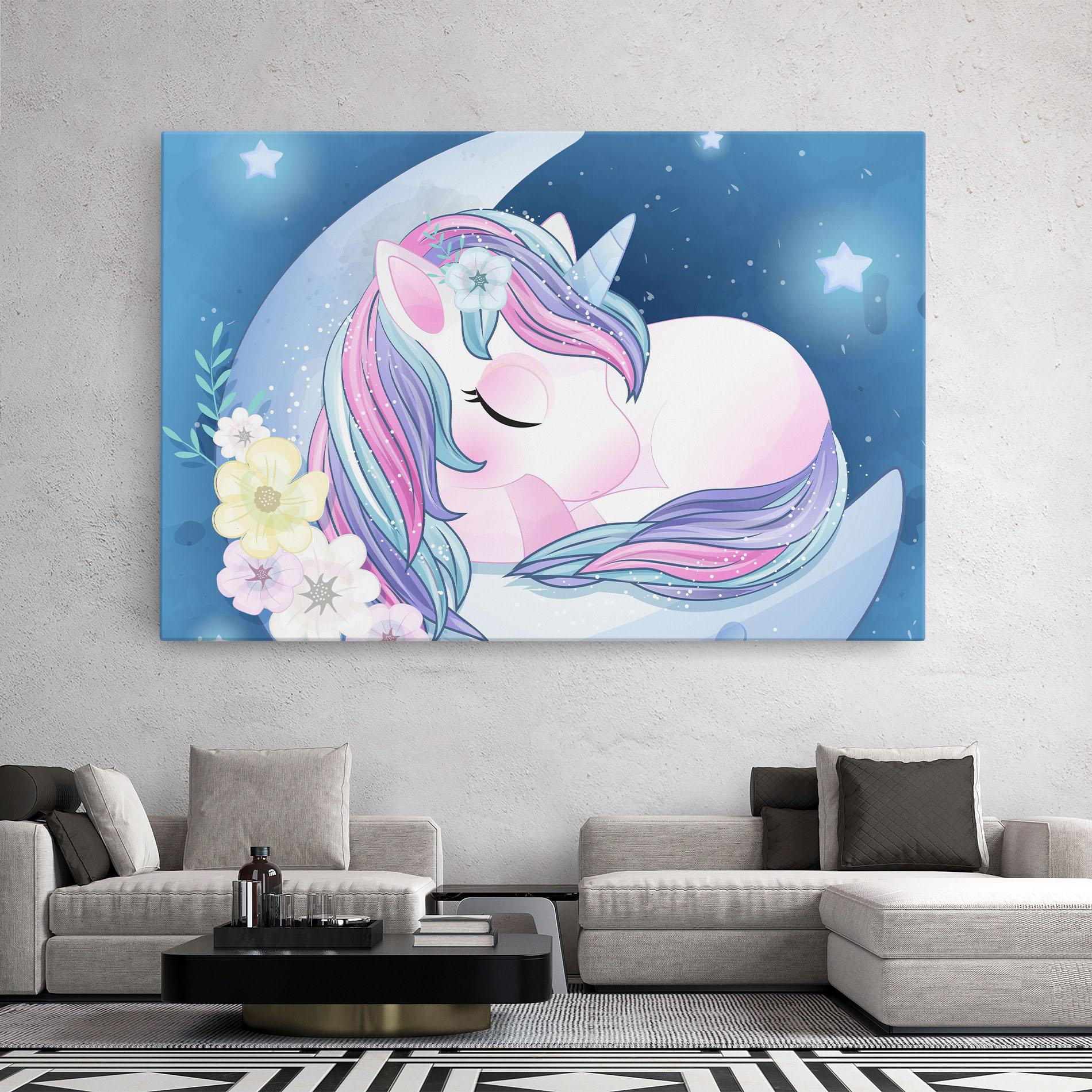 Vászonkép Moon Unicorn mockup 2