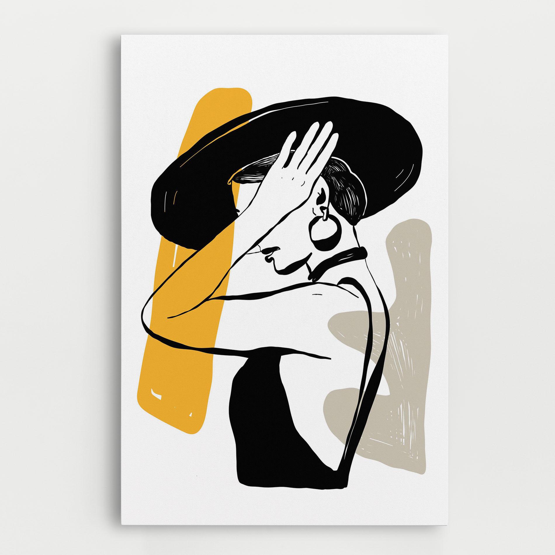 Vászonkép Big Earring mockup 0