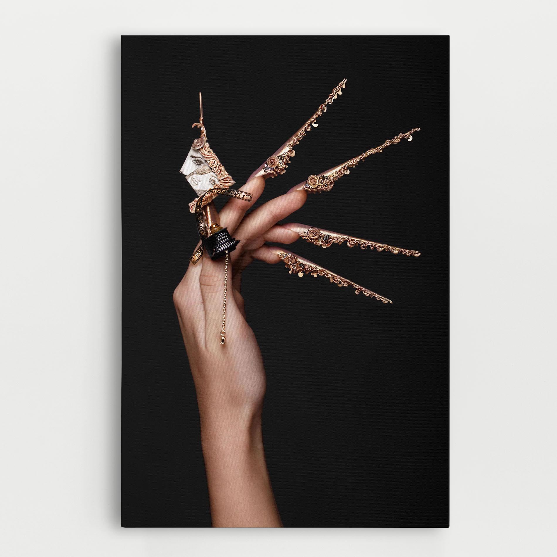 Vászonkép Creative Design Nails mockup 0