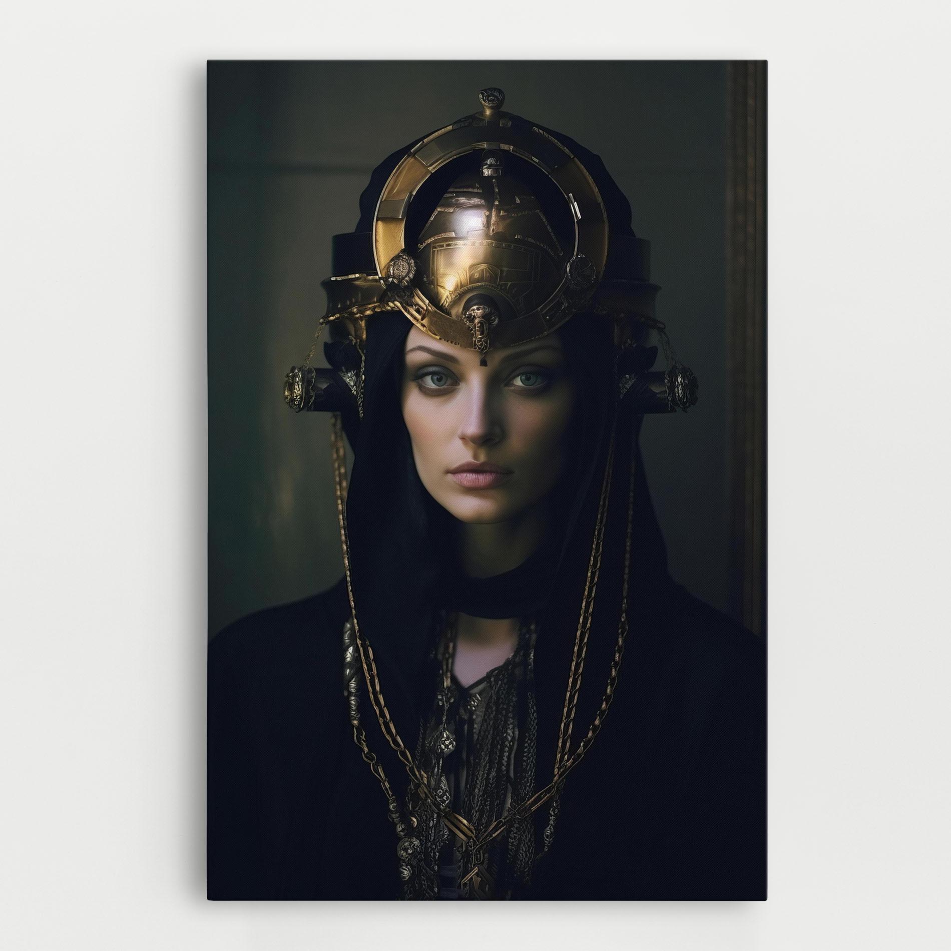 Vászonkép Gold Headpiece mockup 0