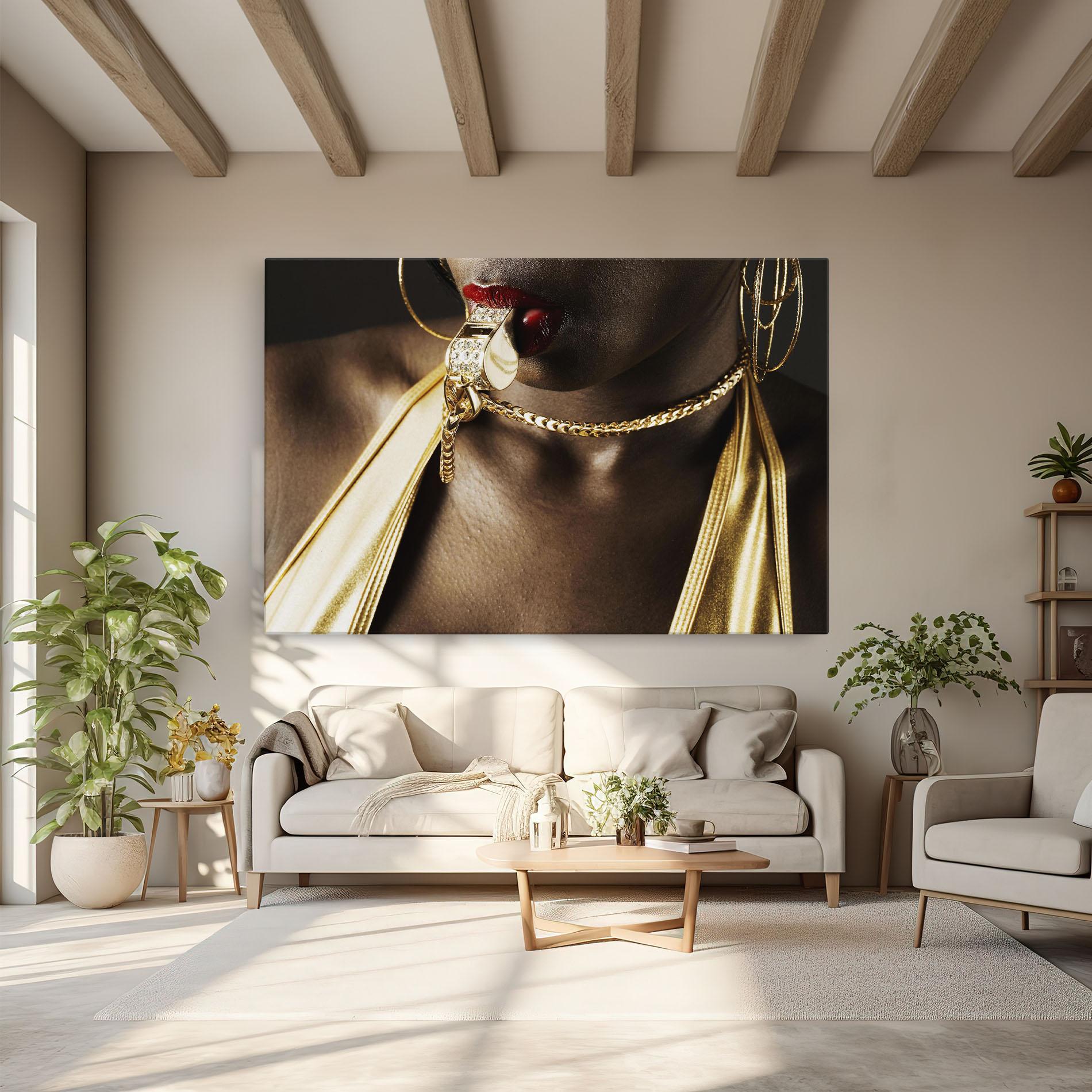 Vászonkép Golden Whistle mockup 6