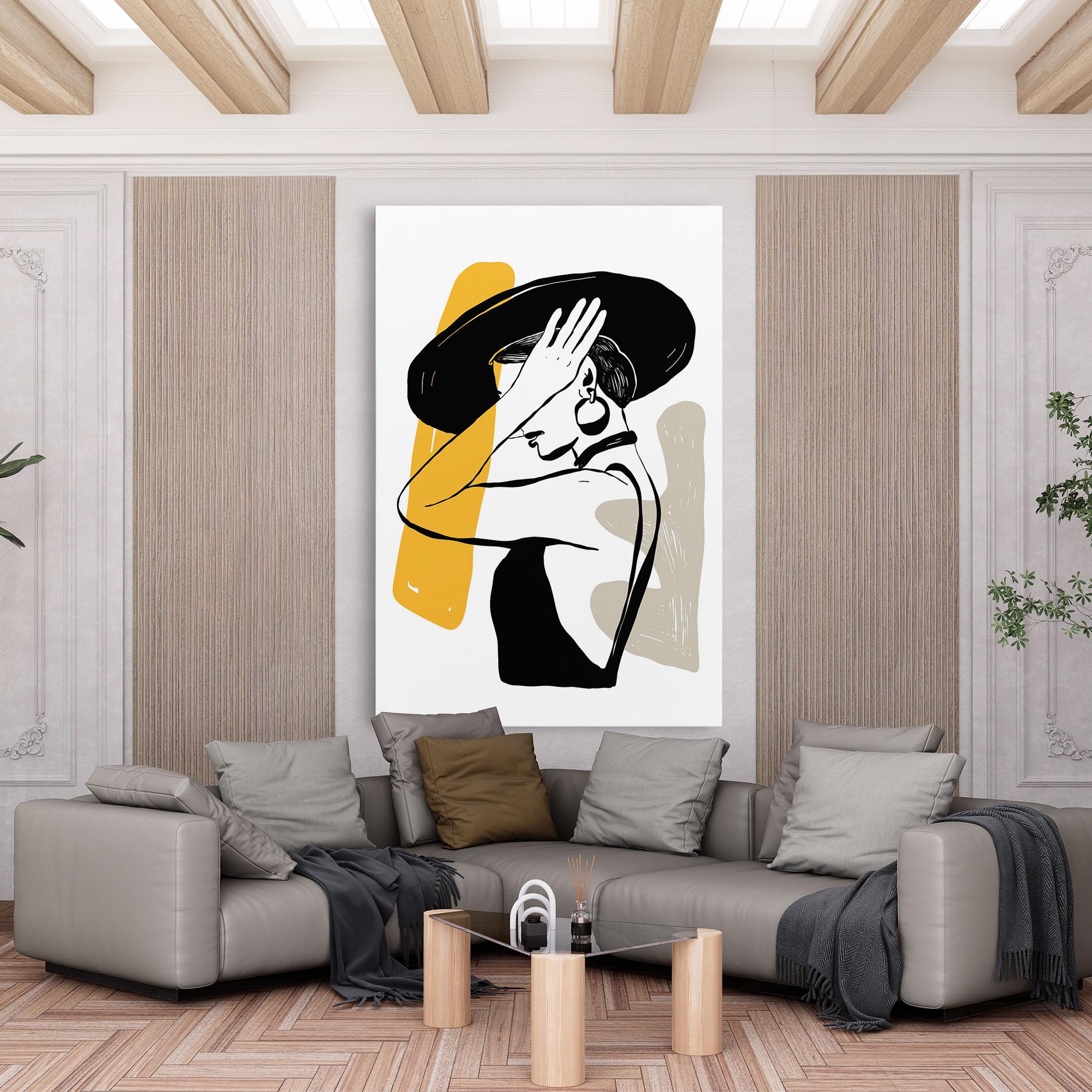 Vászonkép Big Earring mockup 6