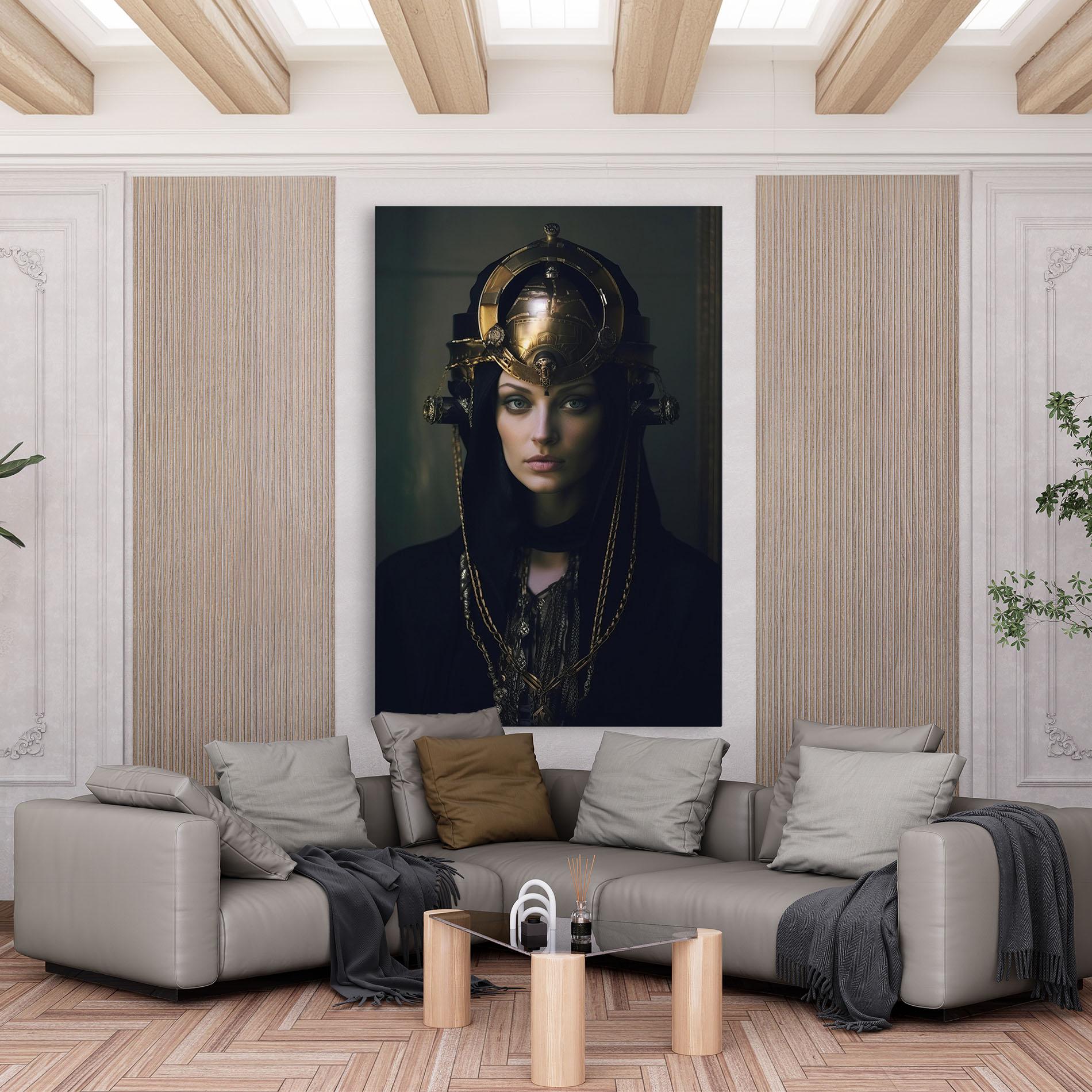 Vászonkép Gold Headpiece mockup 6