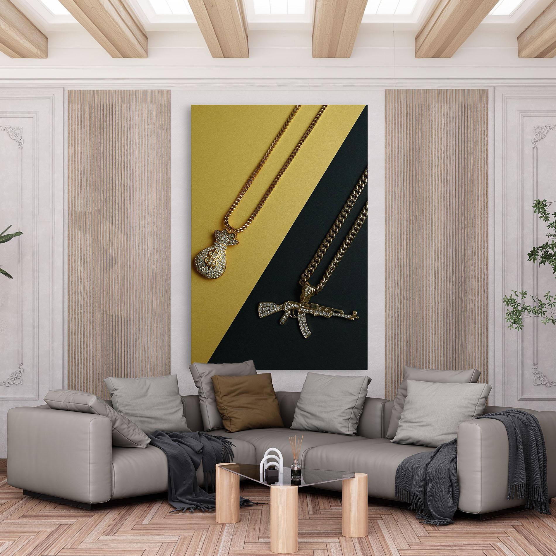 Vászonkép Gun Neckace mockup 6