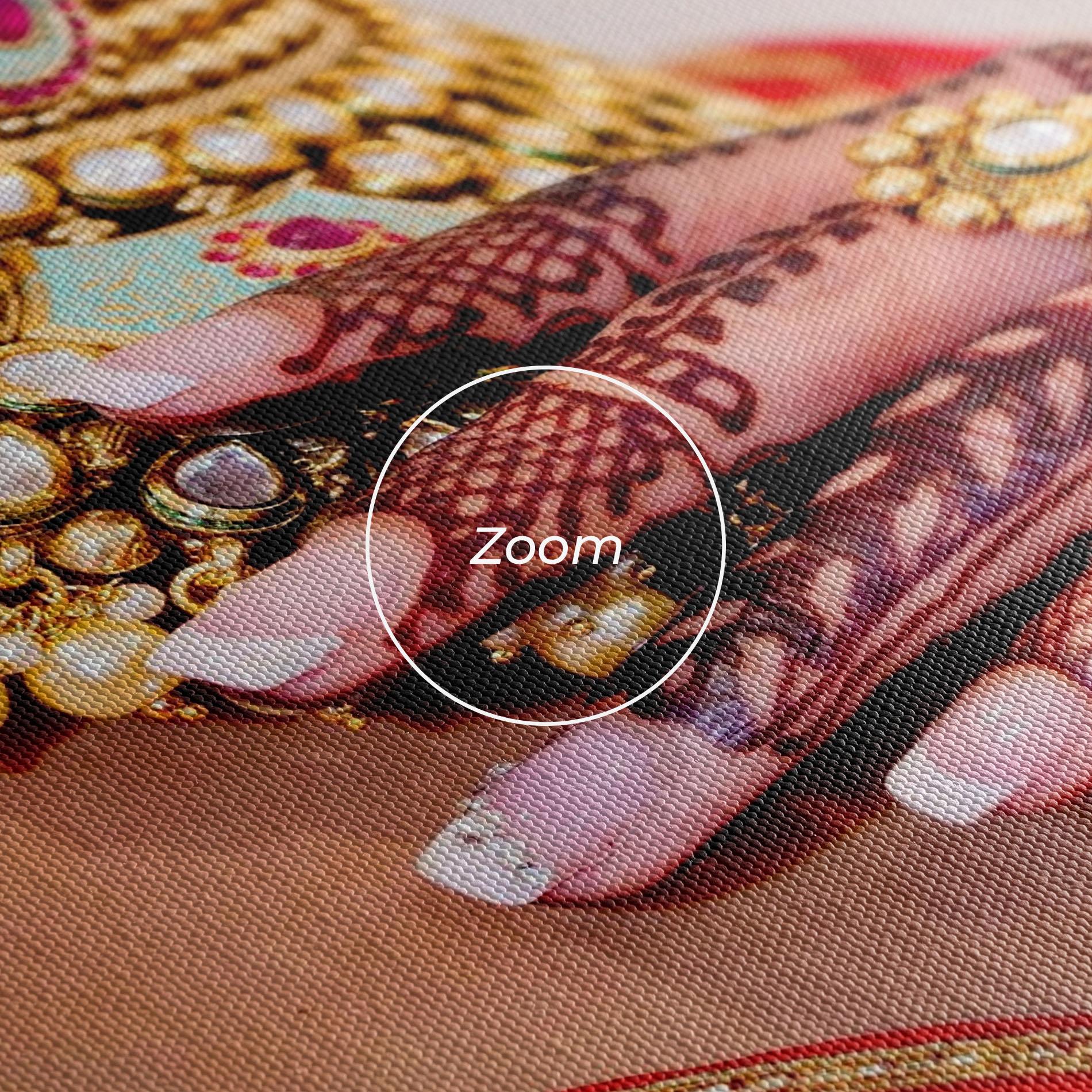 Vászonkép Gold Beautiful Jewelry mockup 3