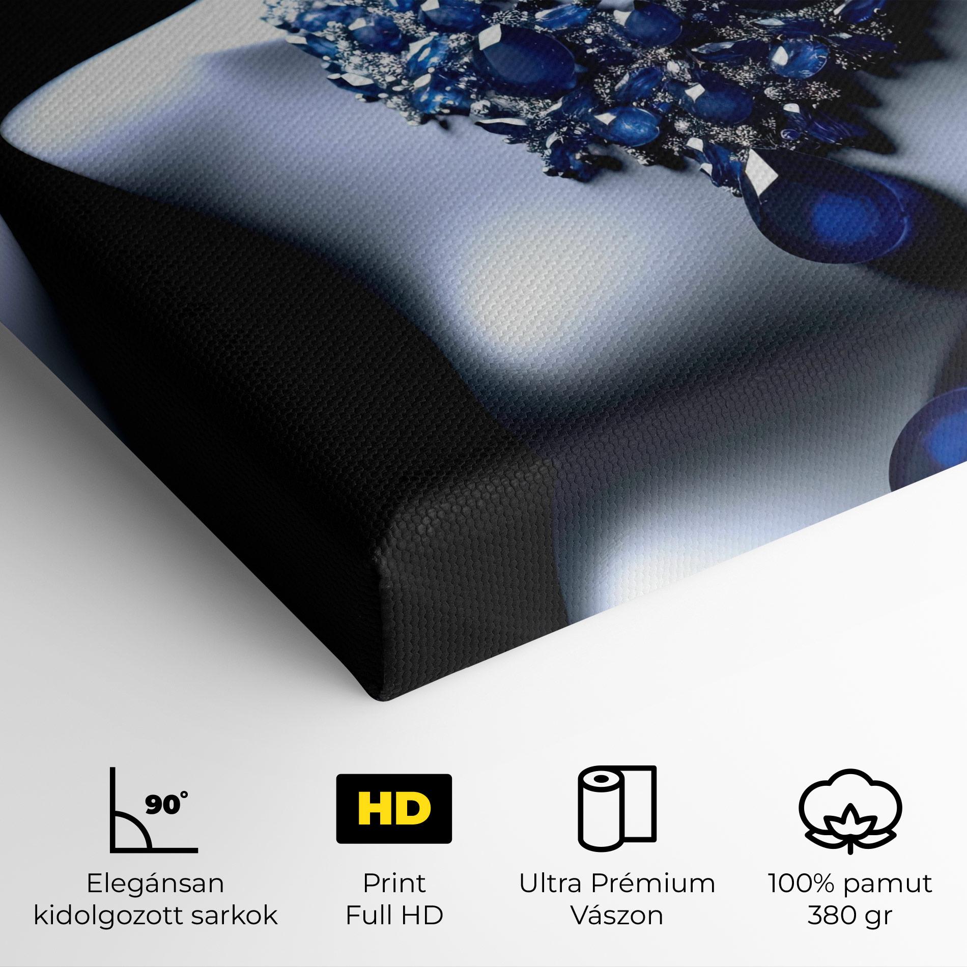 Vászonkép Blue Diamonds Necklace mockup 4