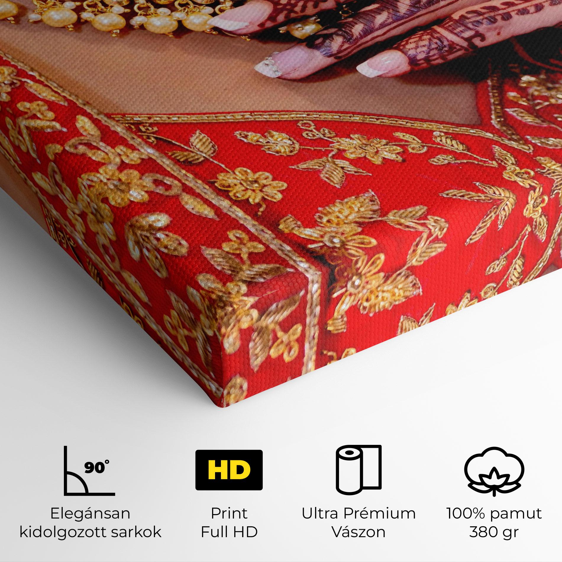 Vászonkép Gold Beautiful Jewelry mockup 4