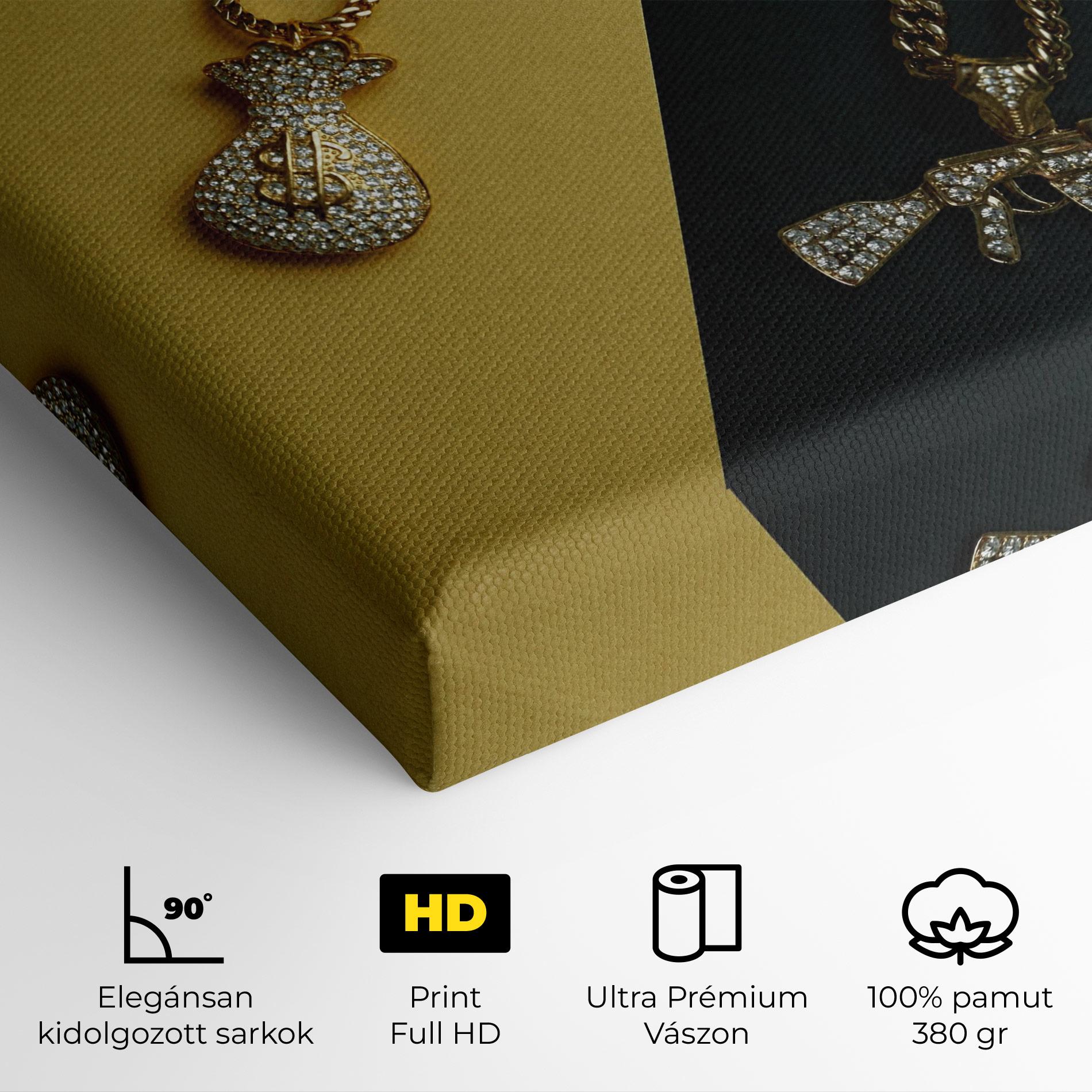 Vászonkép Gun Neckace mockup 4