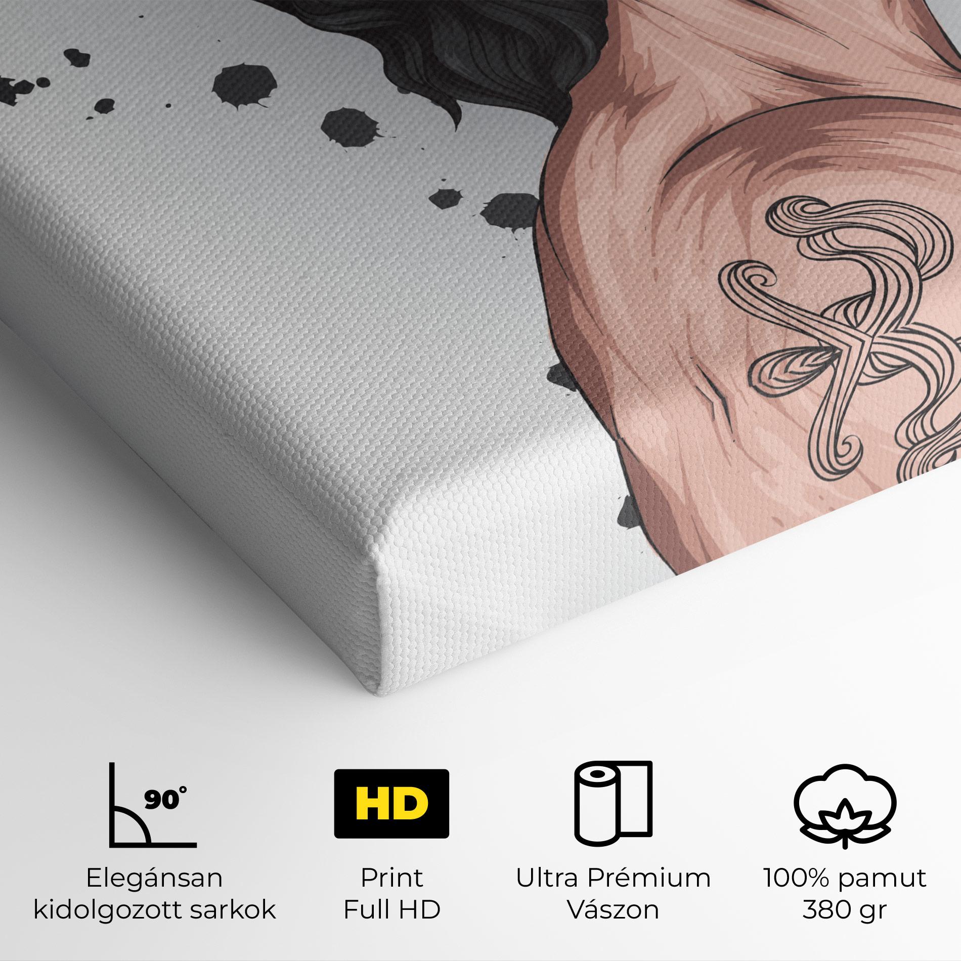 Vászonkép Male With Crown mockup 4