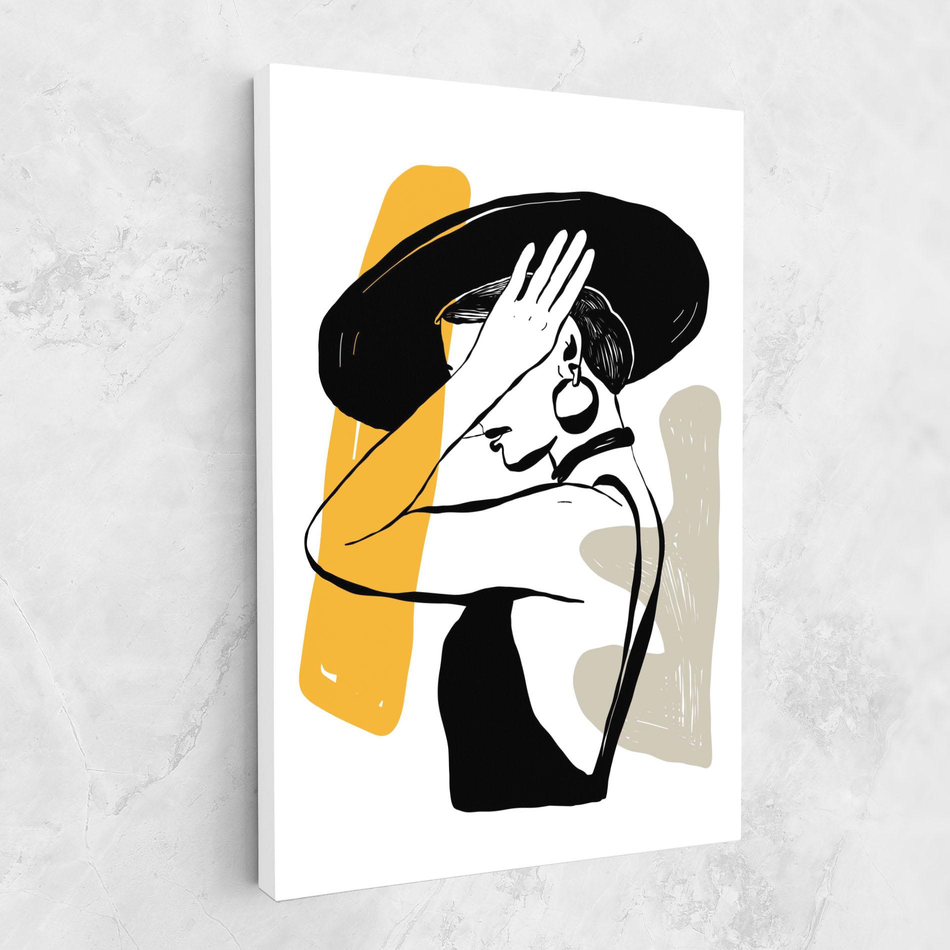 Vászonkép Big Earring mockup 1