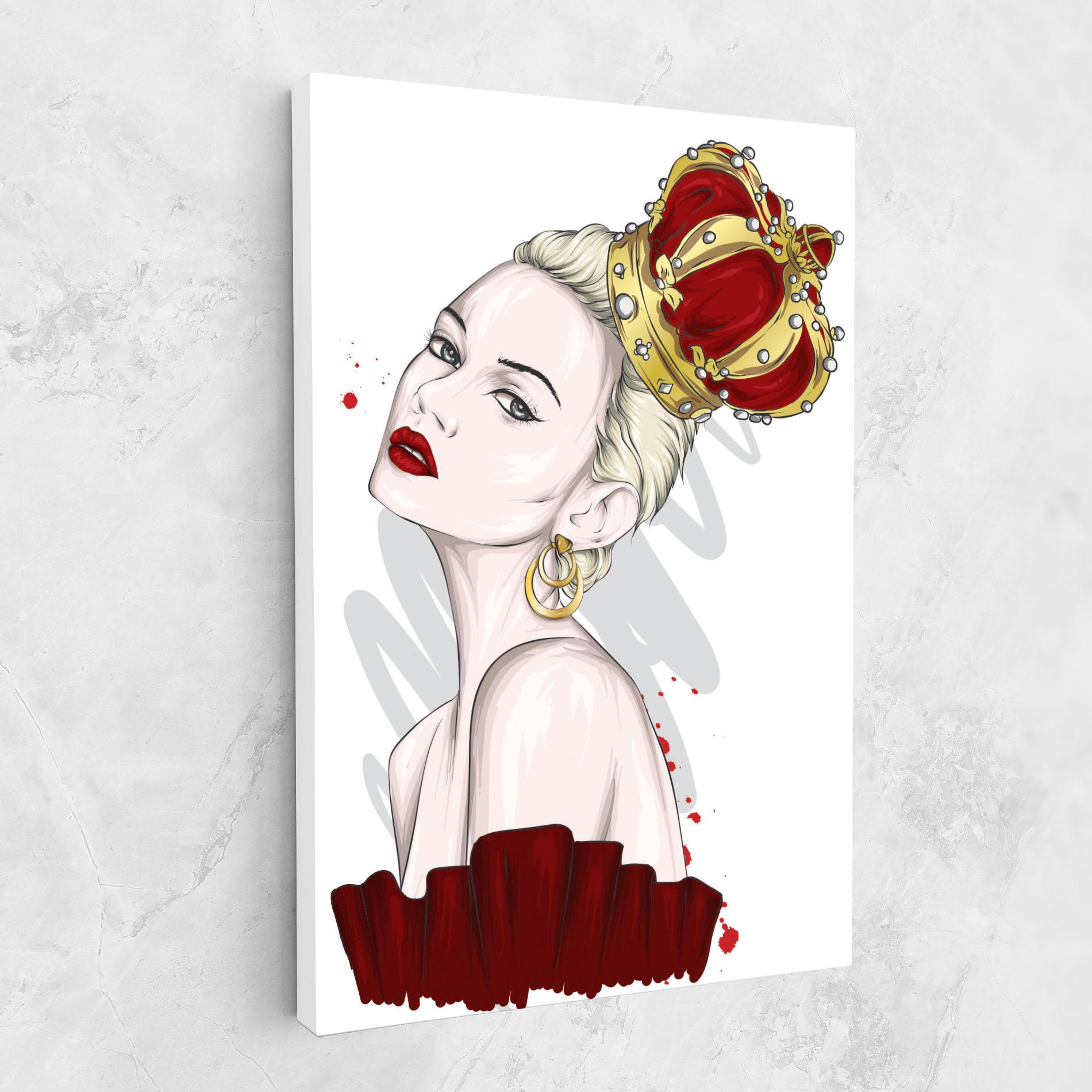 Vászonkép Big Red Crown mockup 1