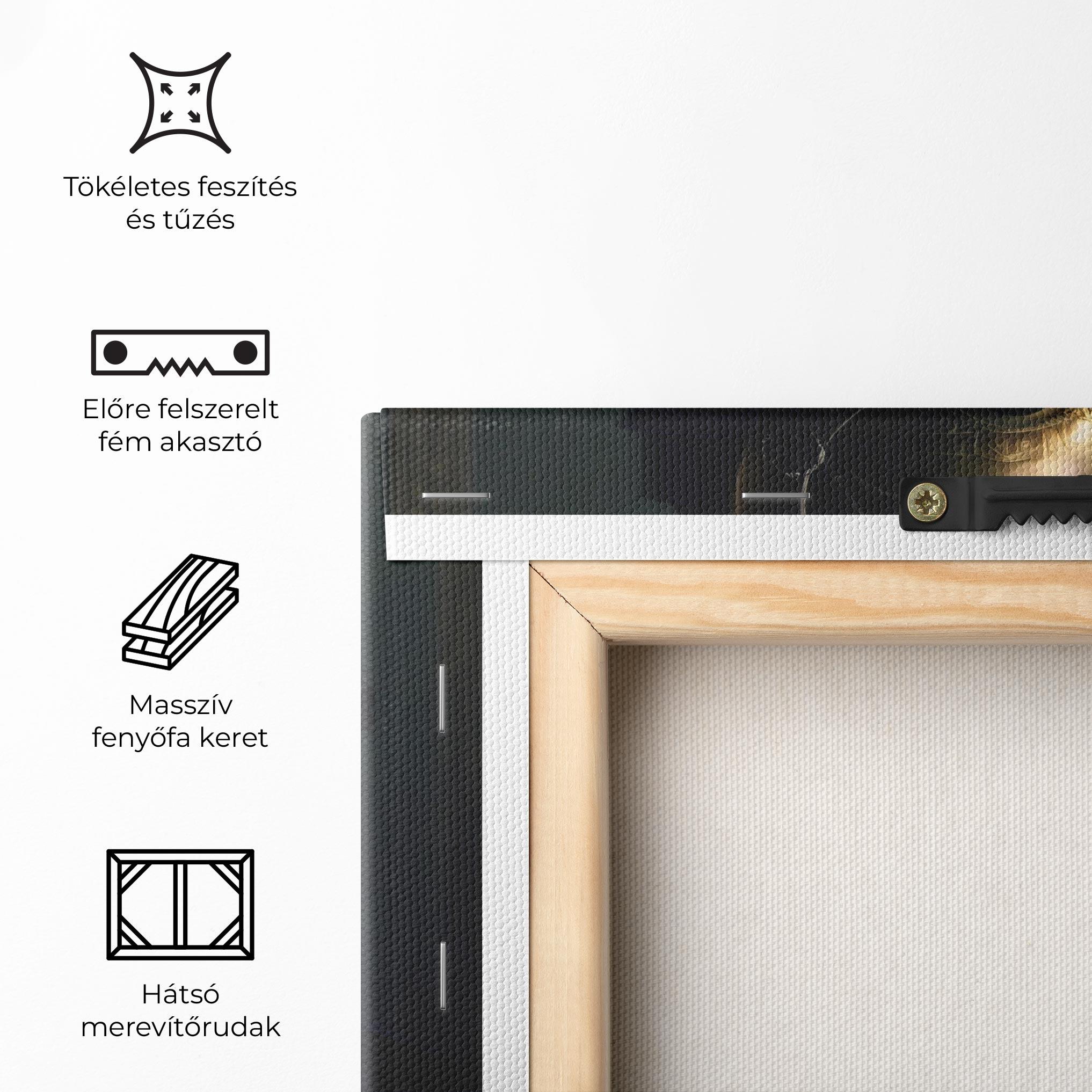 Vászonkép Gold Headpiece mockup 5