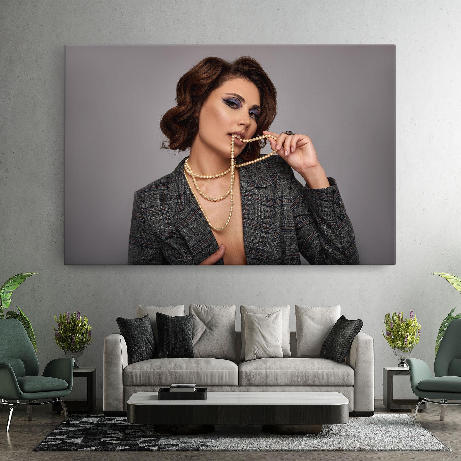 Vászonkép Gold Pearls mockup 7