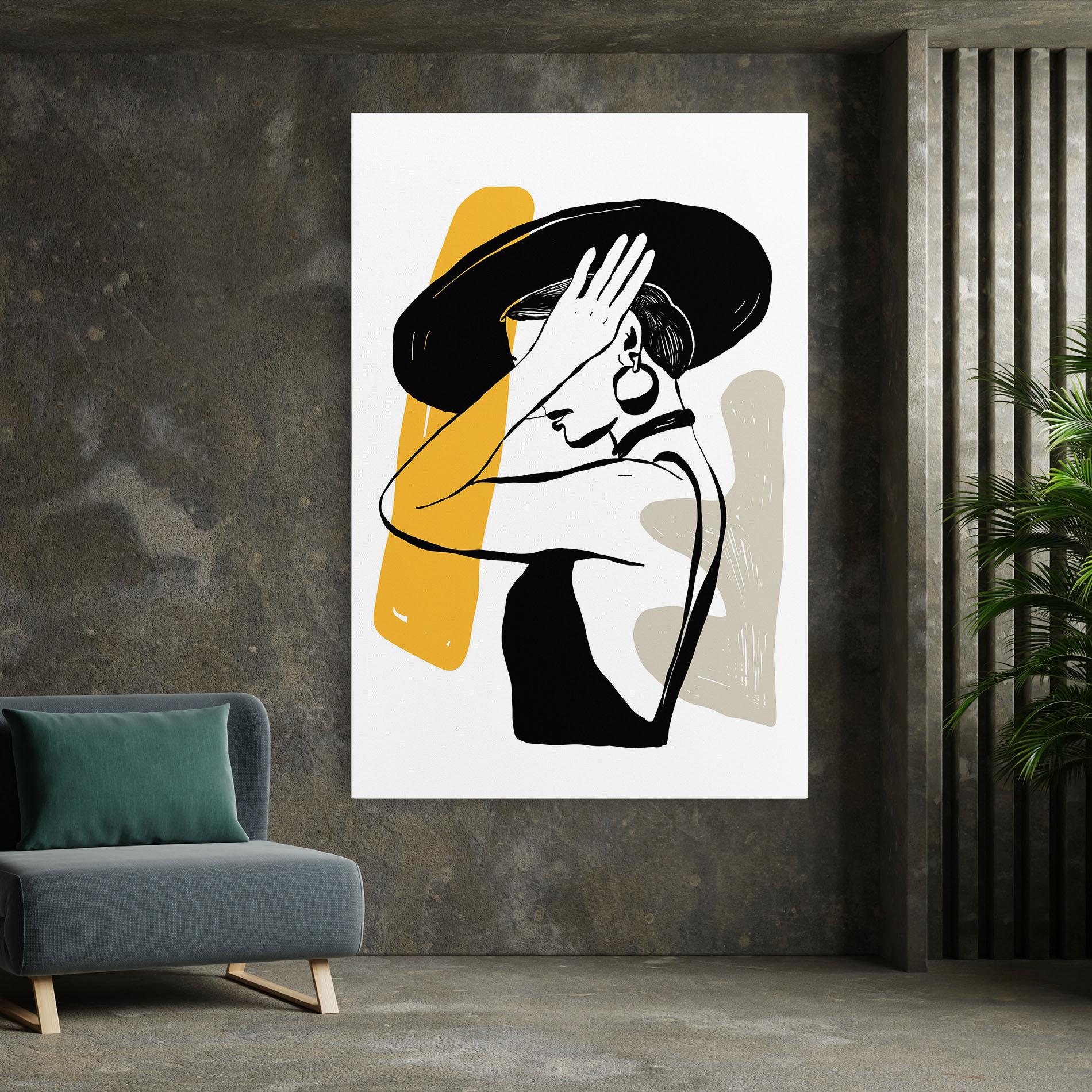 Vászonkép Big Earring mockup 7