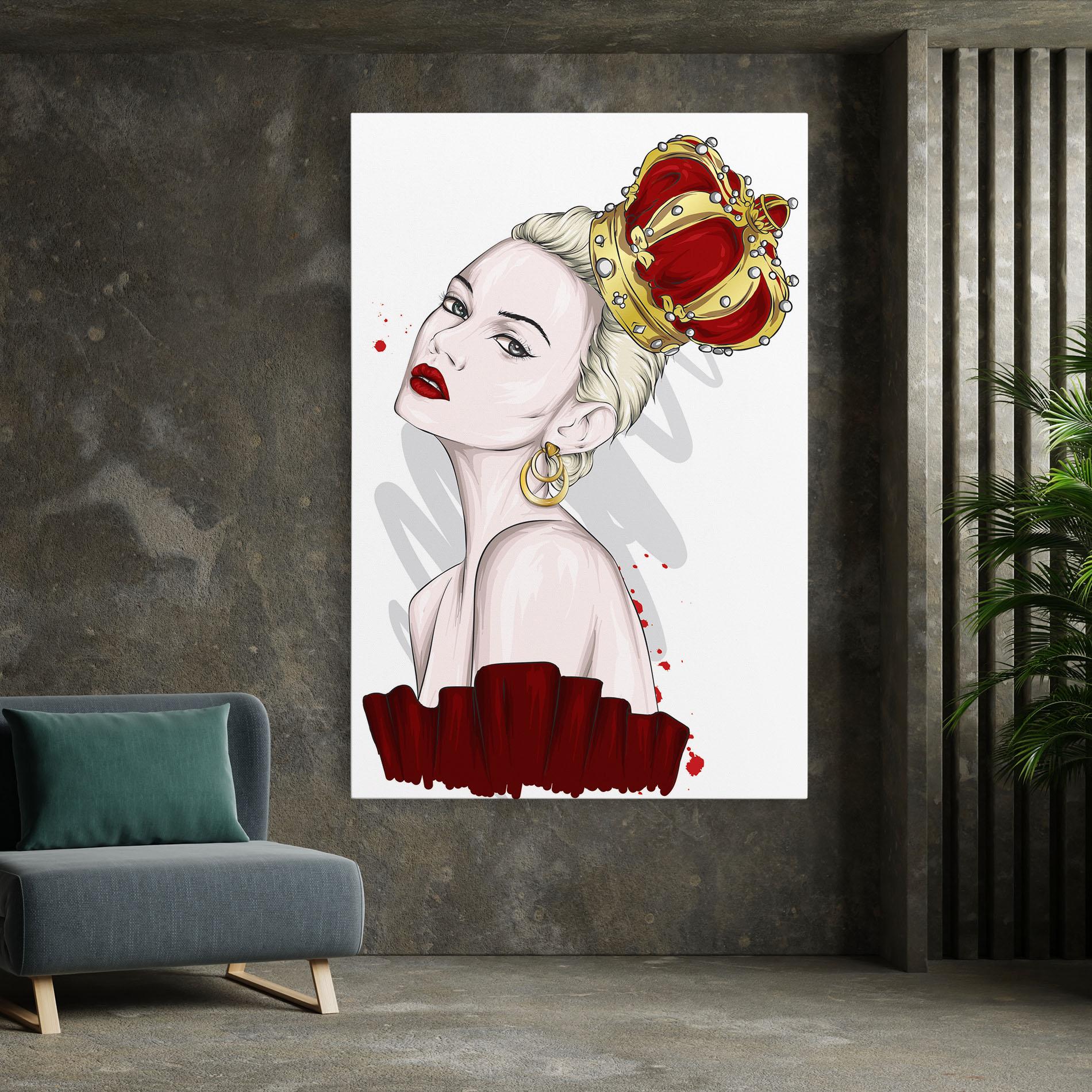 Vászonkép Big Red Crown mockup 7