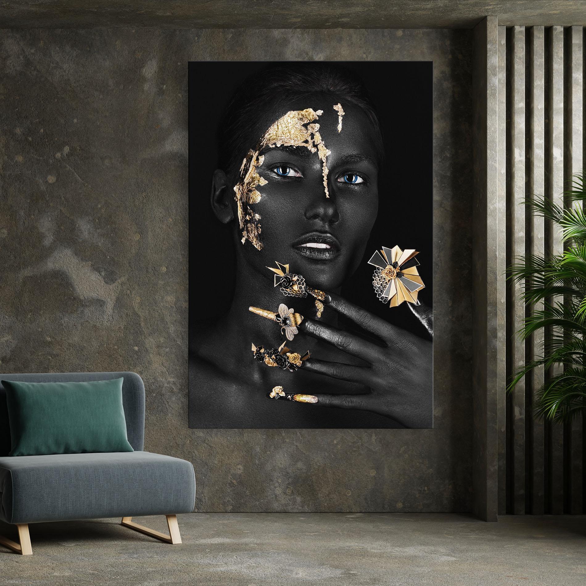 Vászonkép Black Art Makeup mockup 7