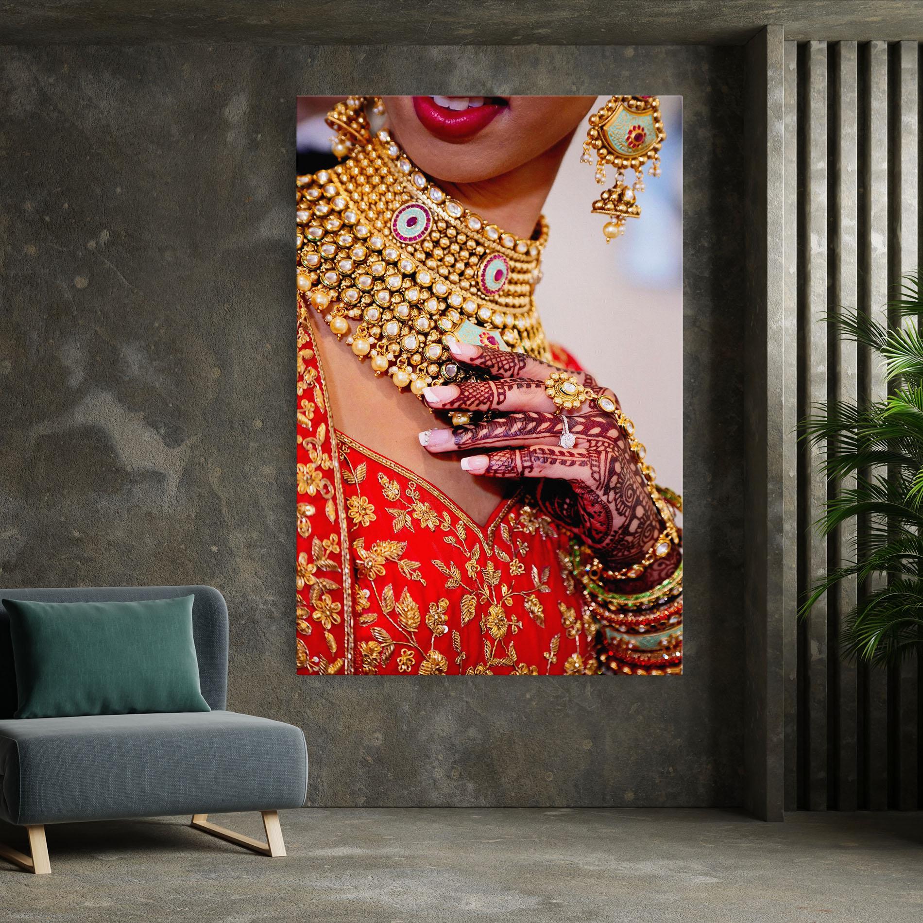 Vászonkép Gold Beautiful Jewelry mockup 7