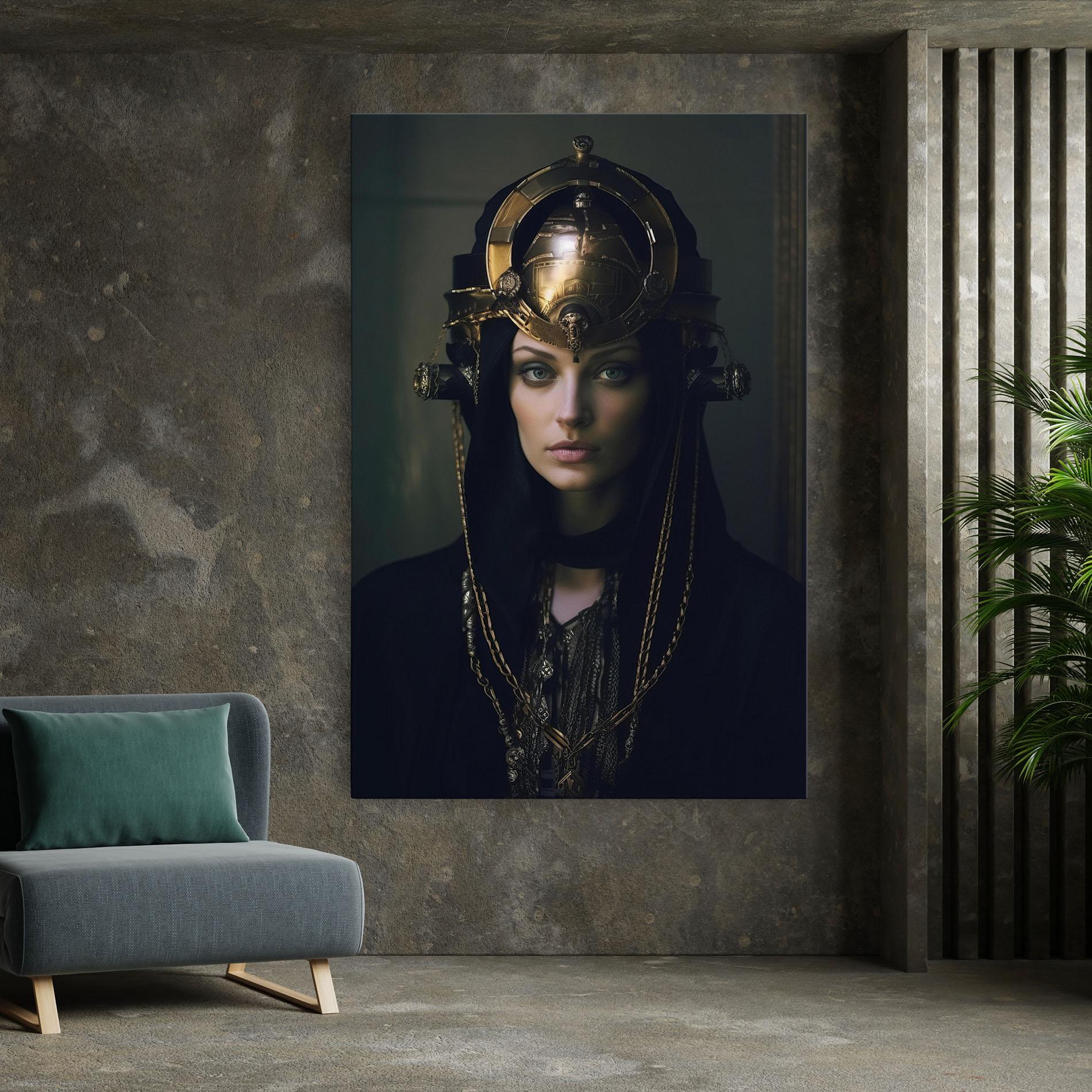 Vászonkép Gold Headpiece mockup 7