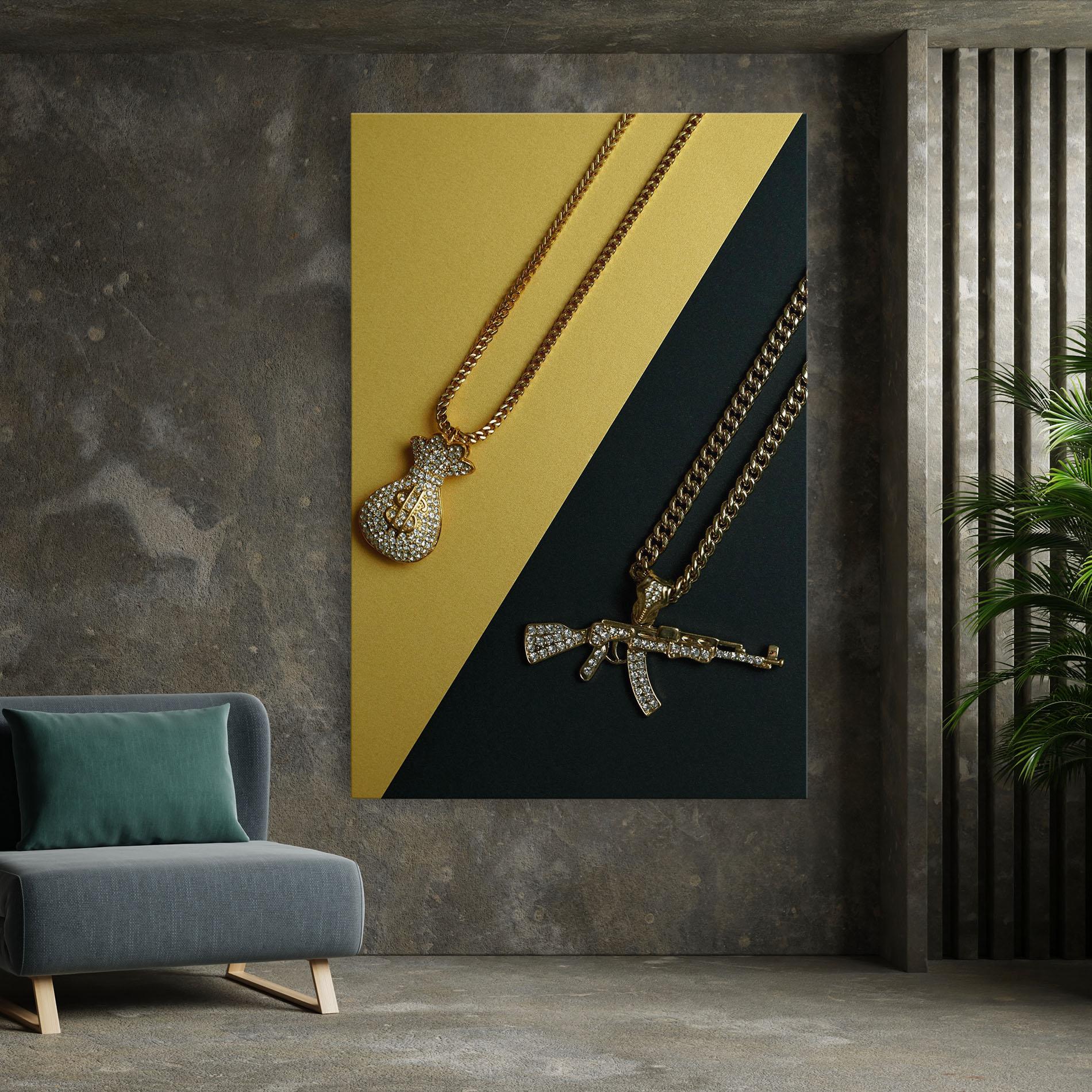 Vászonkép Gun Neckace mockup 7