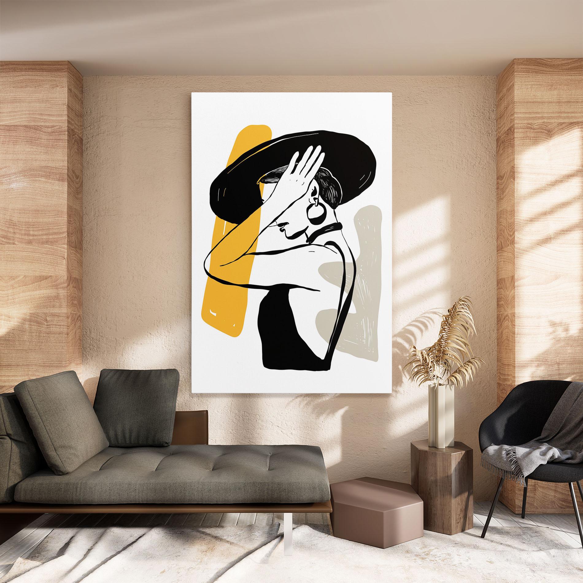 Vászonkép Big Earring mockup 8