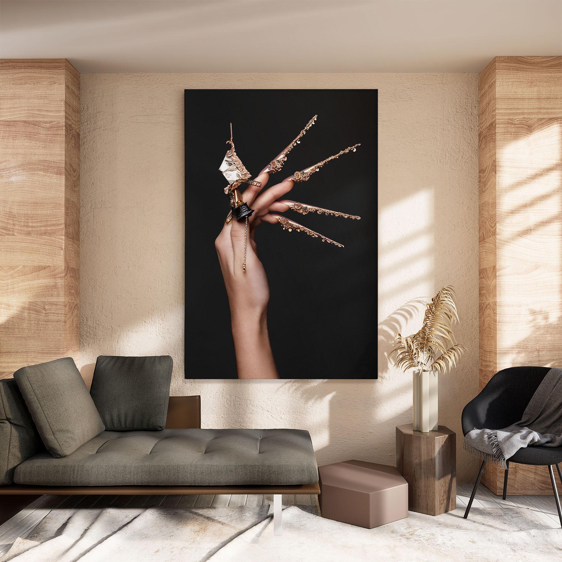 Vászonkép Creative Design Nails mockup 8