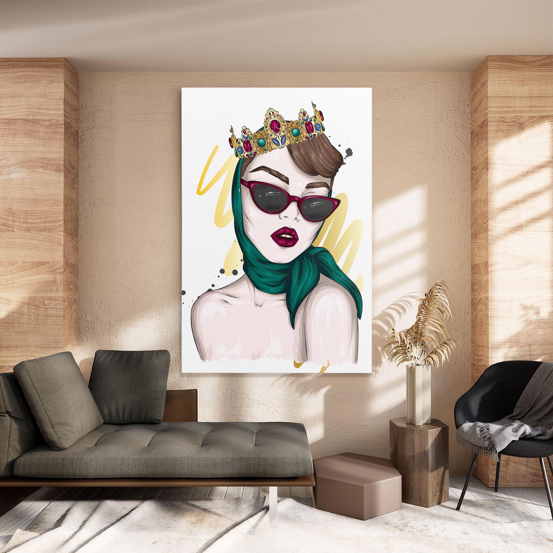 Vászonkép Diva Crown mockup 8