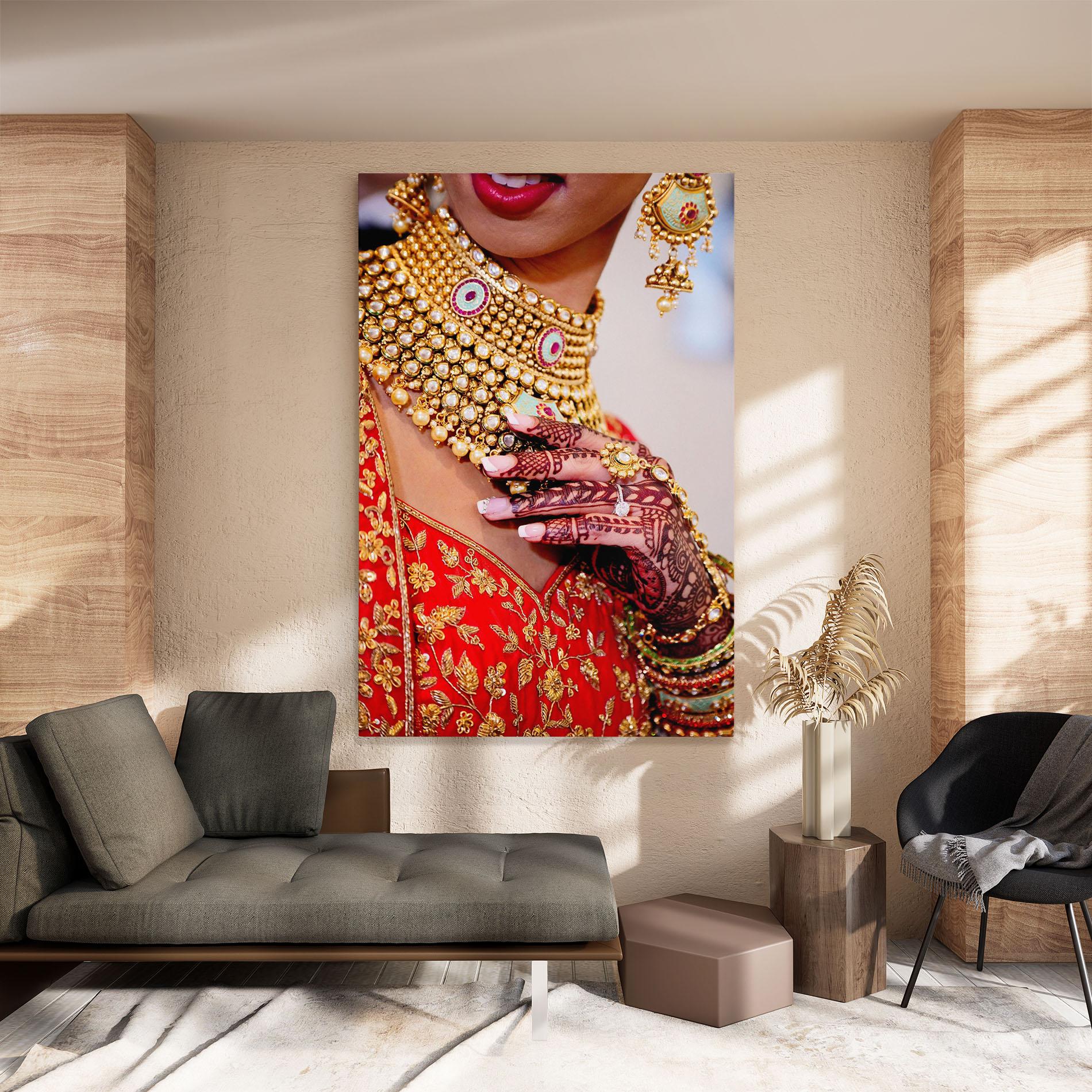 Vászonkép Gold Beautiful Jewelry mockup 8