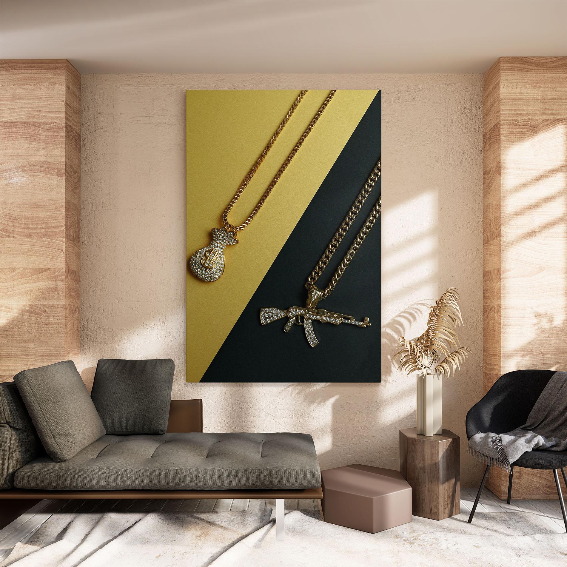 Vászonkép Gun Neckace mockup 8