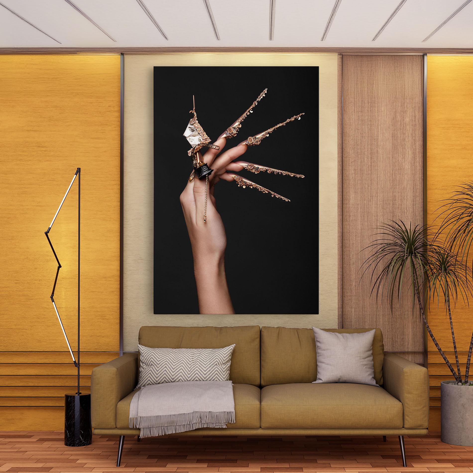 Vászonkép Creative Design Nails mockup 9