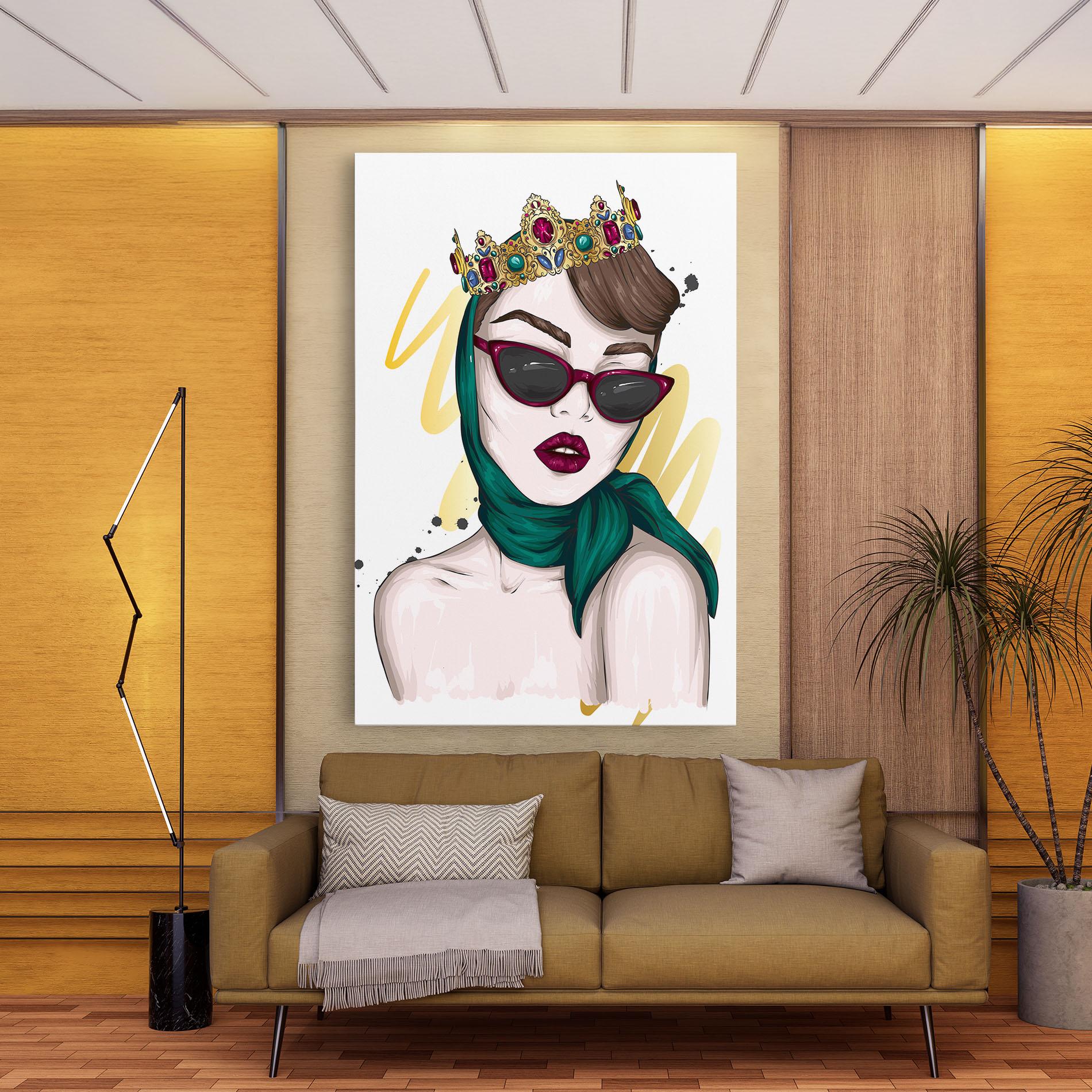 Vászonkép Diva Crown mockup 9