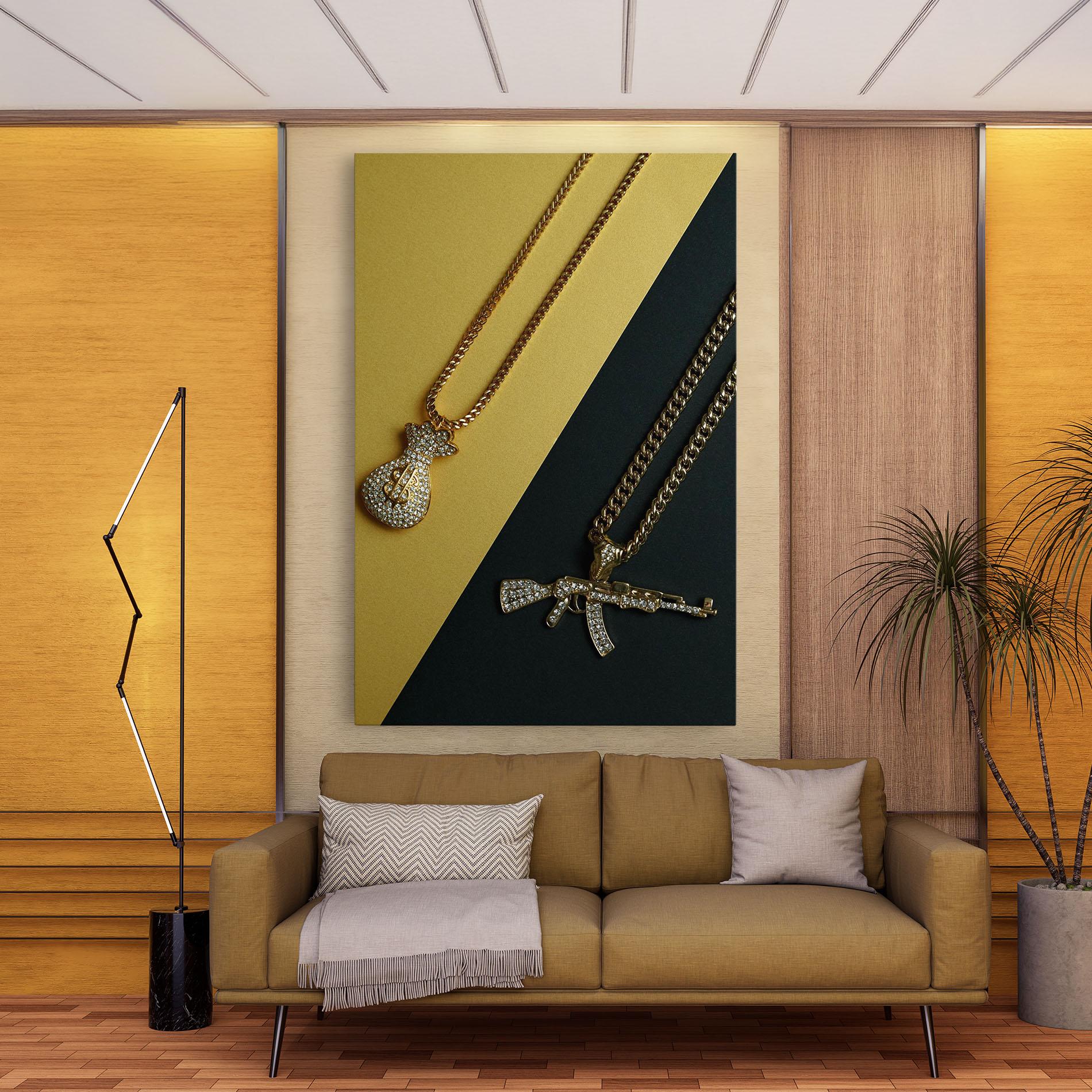 Vászonkép Gun Neckace mockup 9