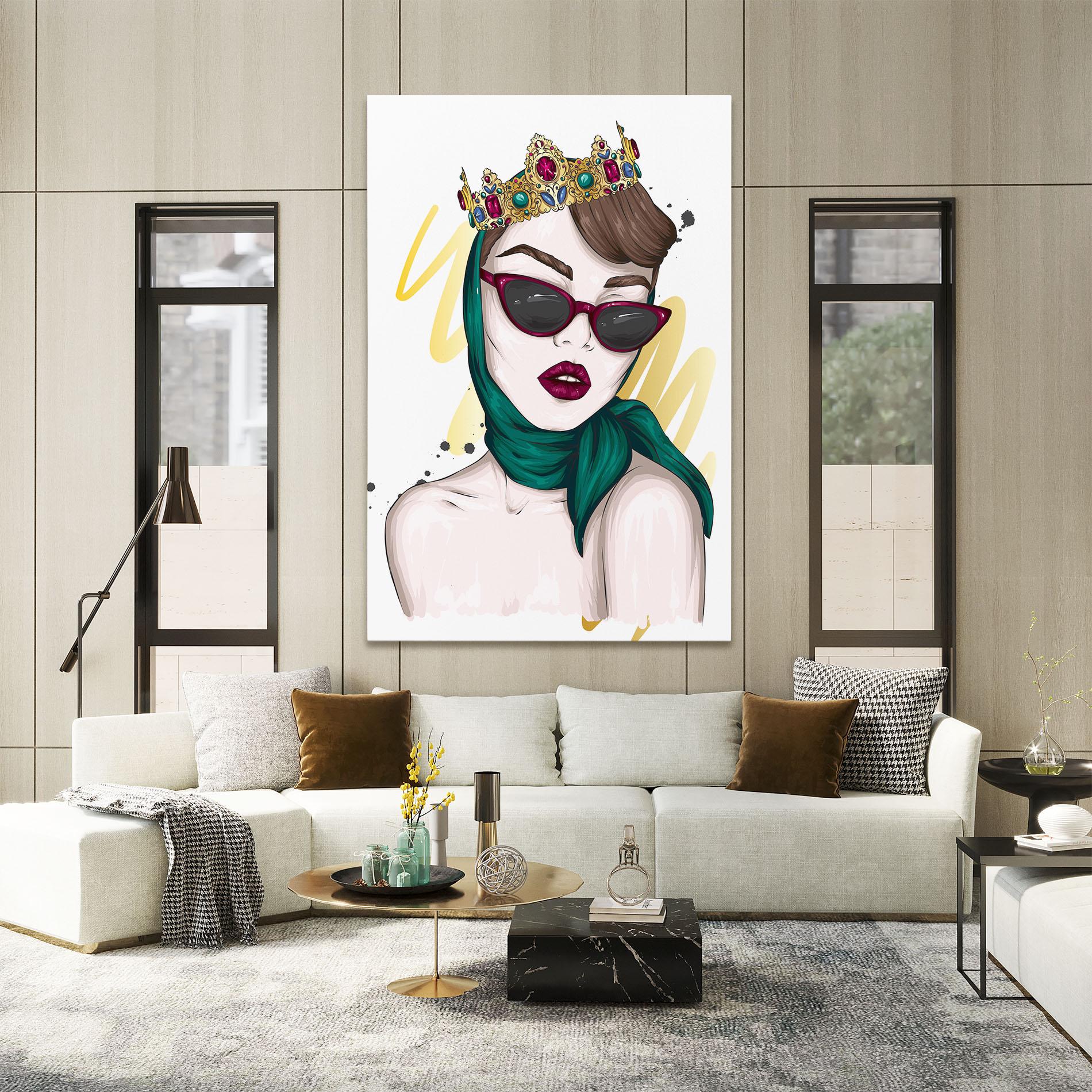 Vászonkép Diva Crown mockup 2