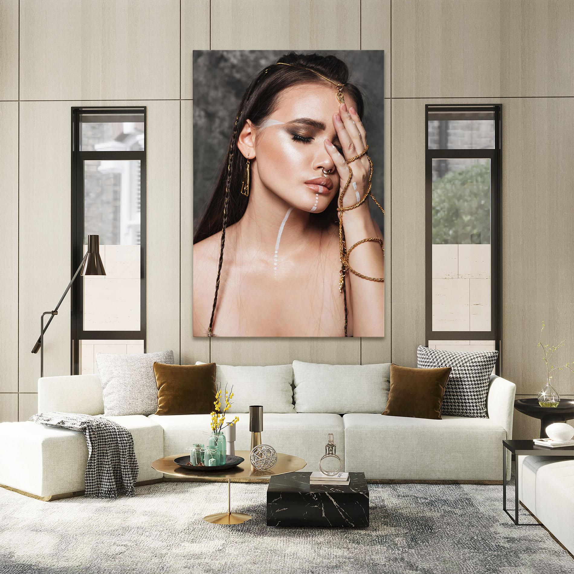 Vászonkép Gold Hand Accessory mockup 2