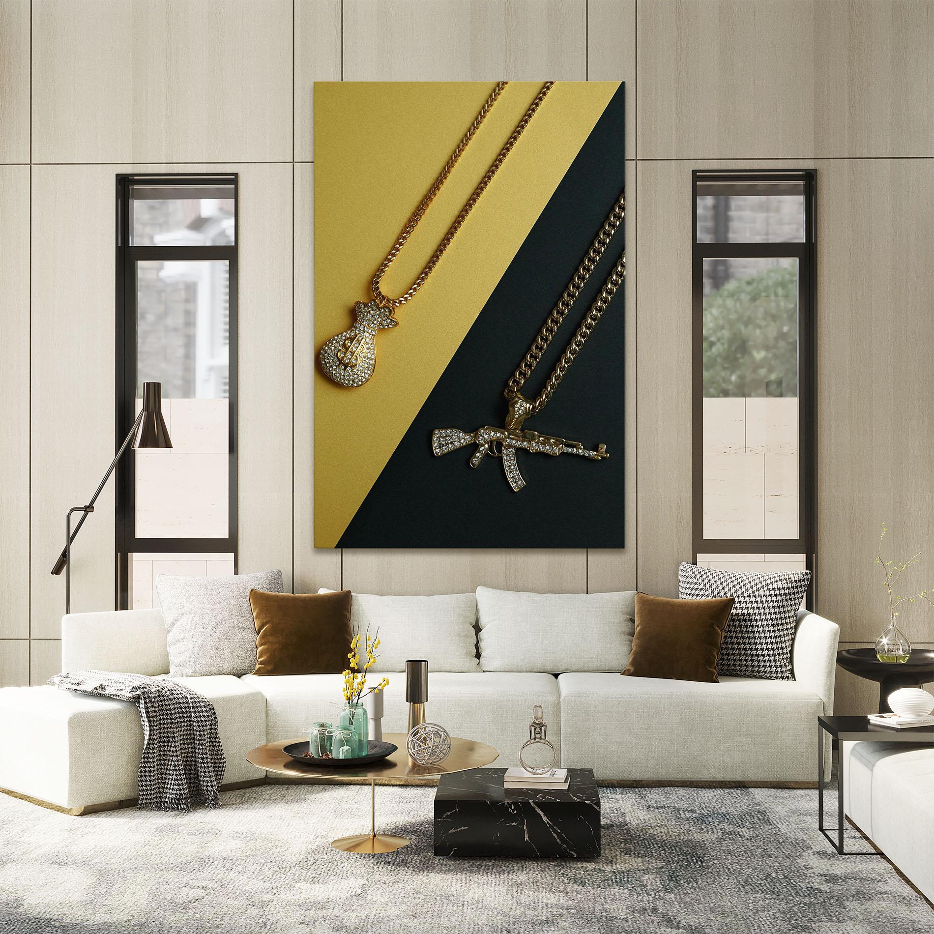 Vászonkép Gun Neckace mockup 2