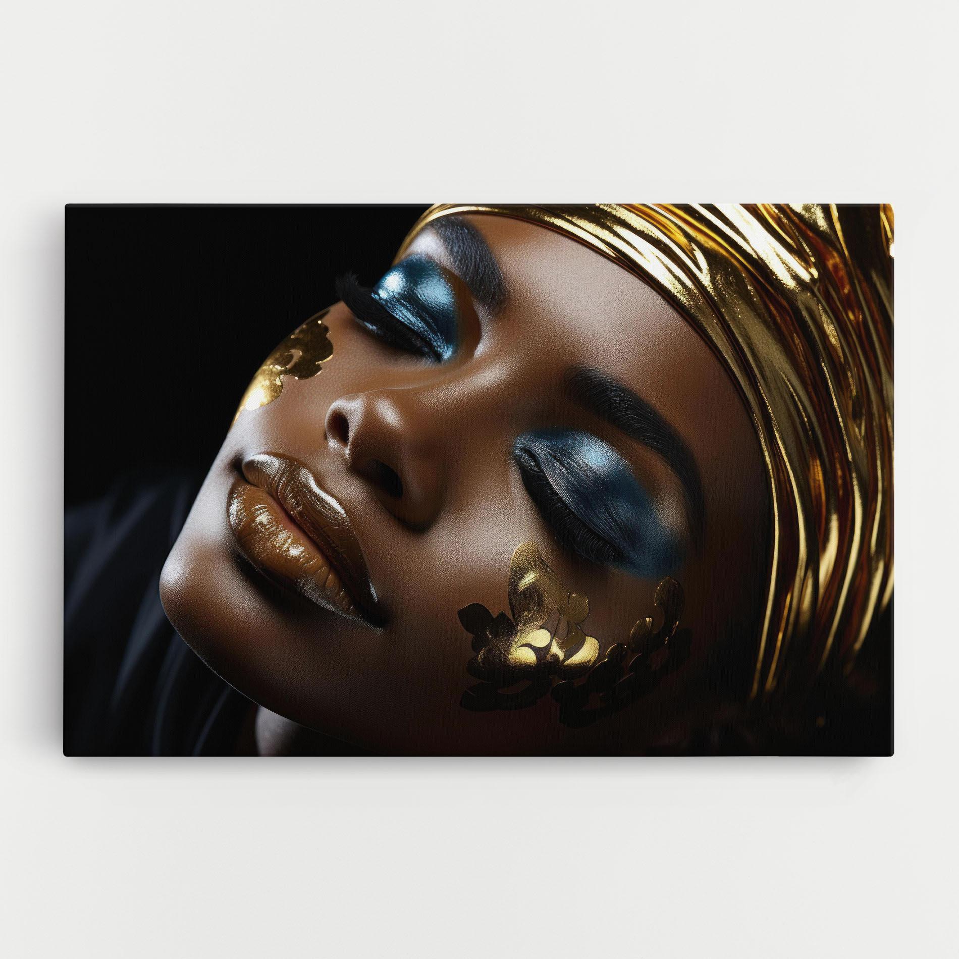 Vászonkép Dark Blue Makeup mockup 0