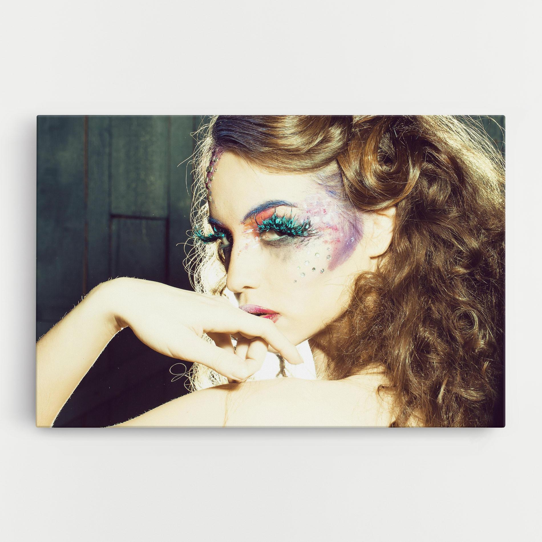 Vászonkép False Feather Eyelashes mockup 0