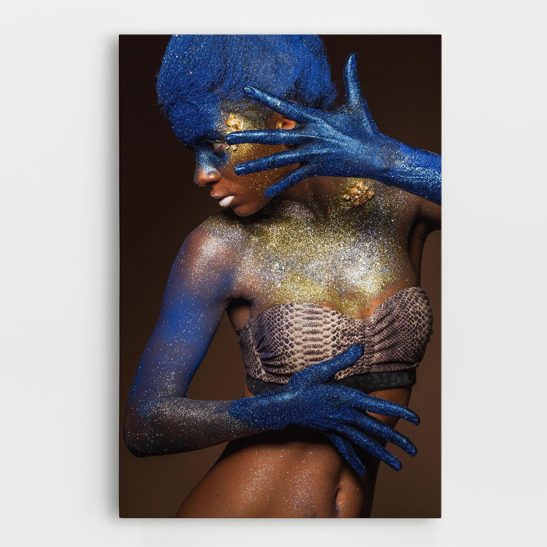 Vászonkép Blue Hair Make Up mockup 0