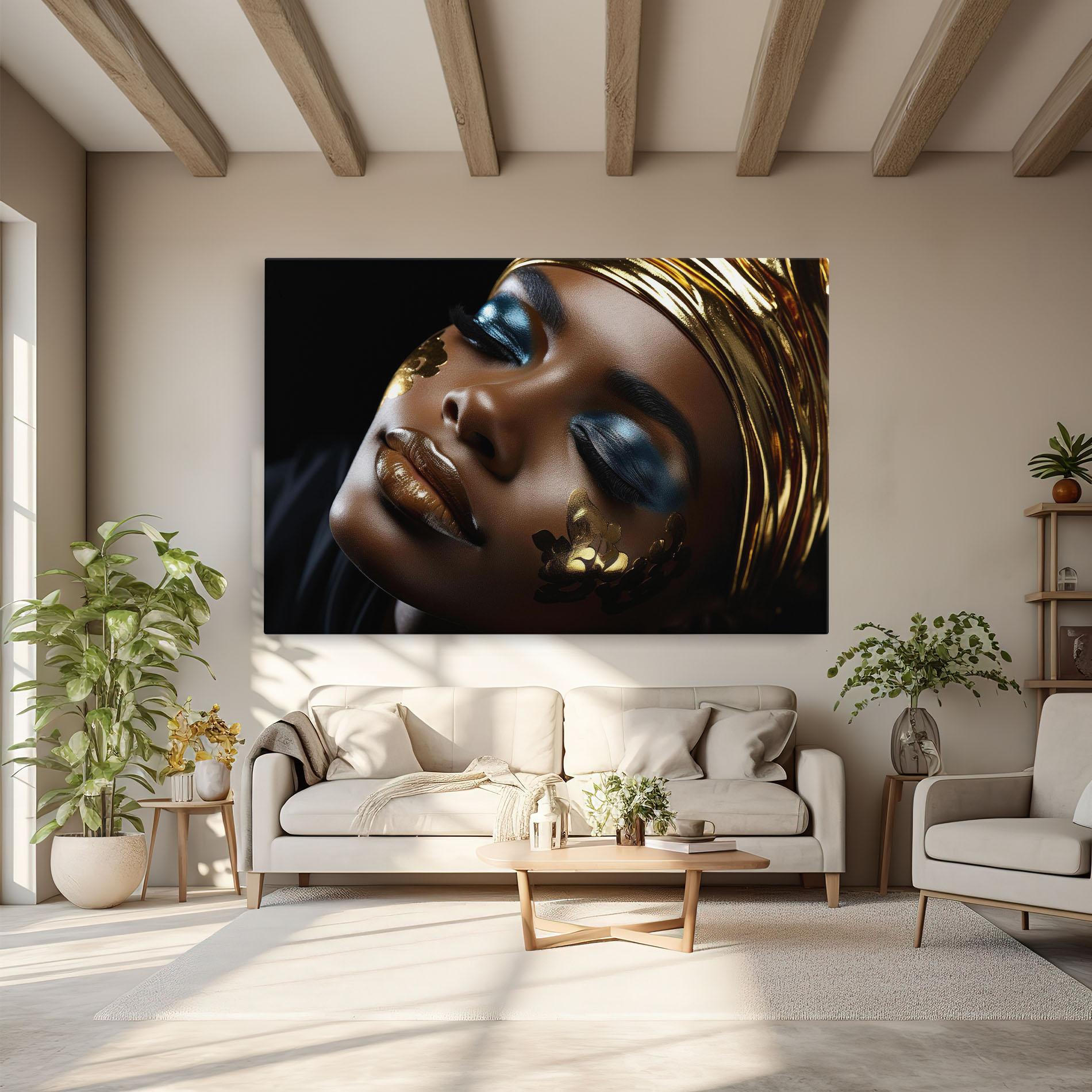 Vászonkép Dark Blue Makeup mockup 6