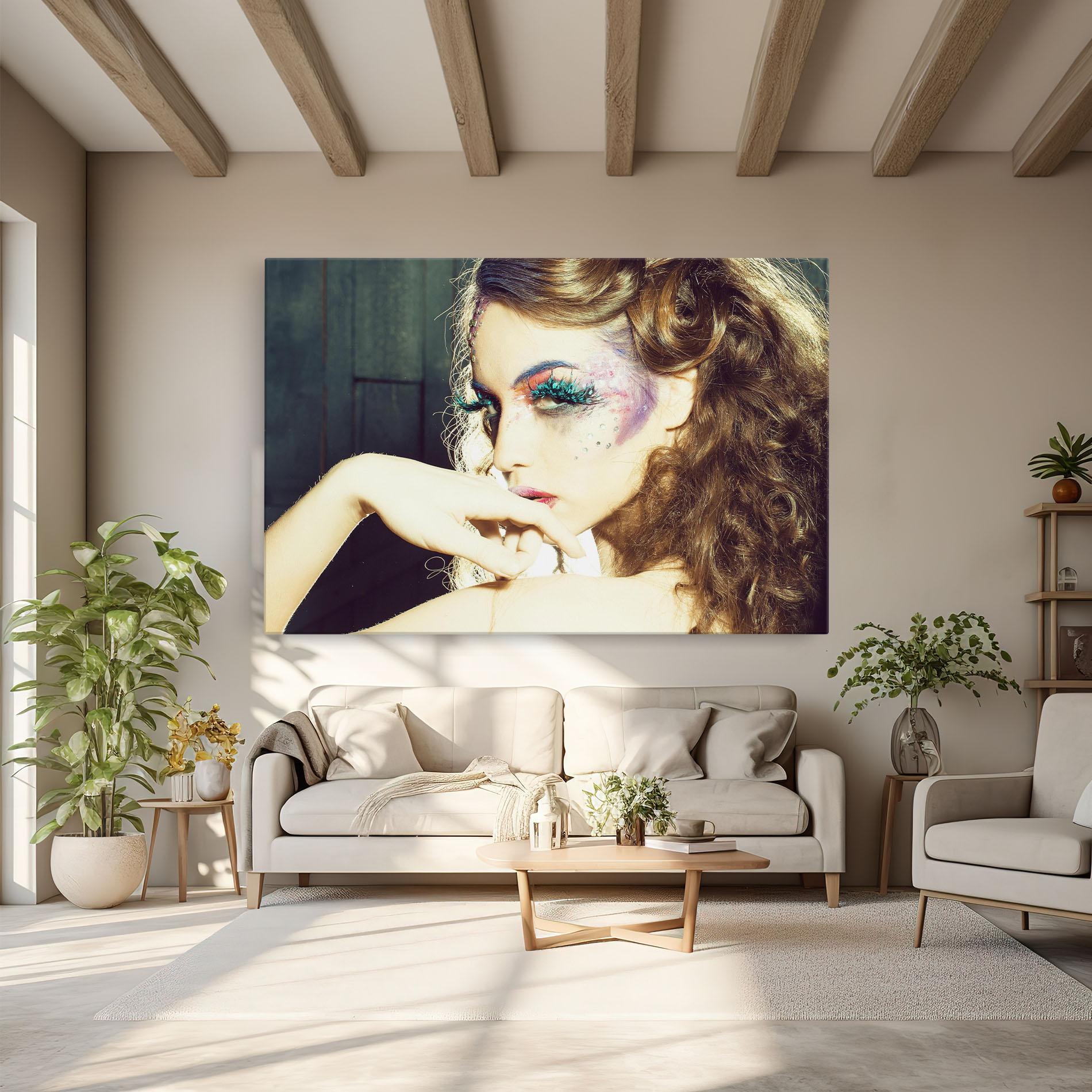 Vászonkép False Feather Eyelashes mockup 6