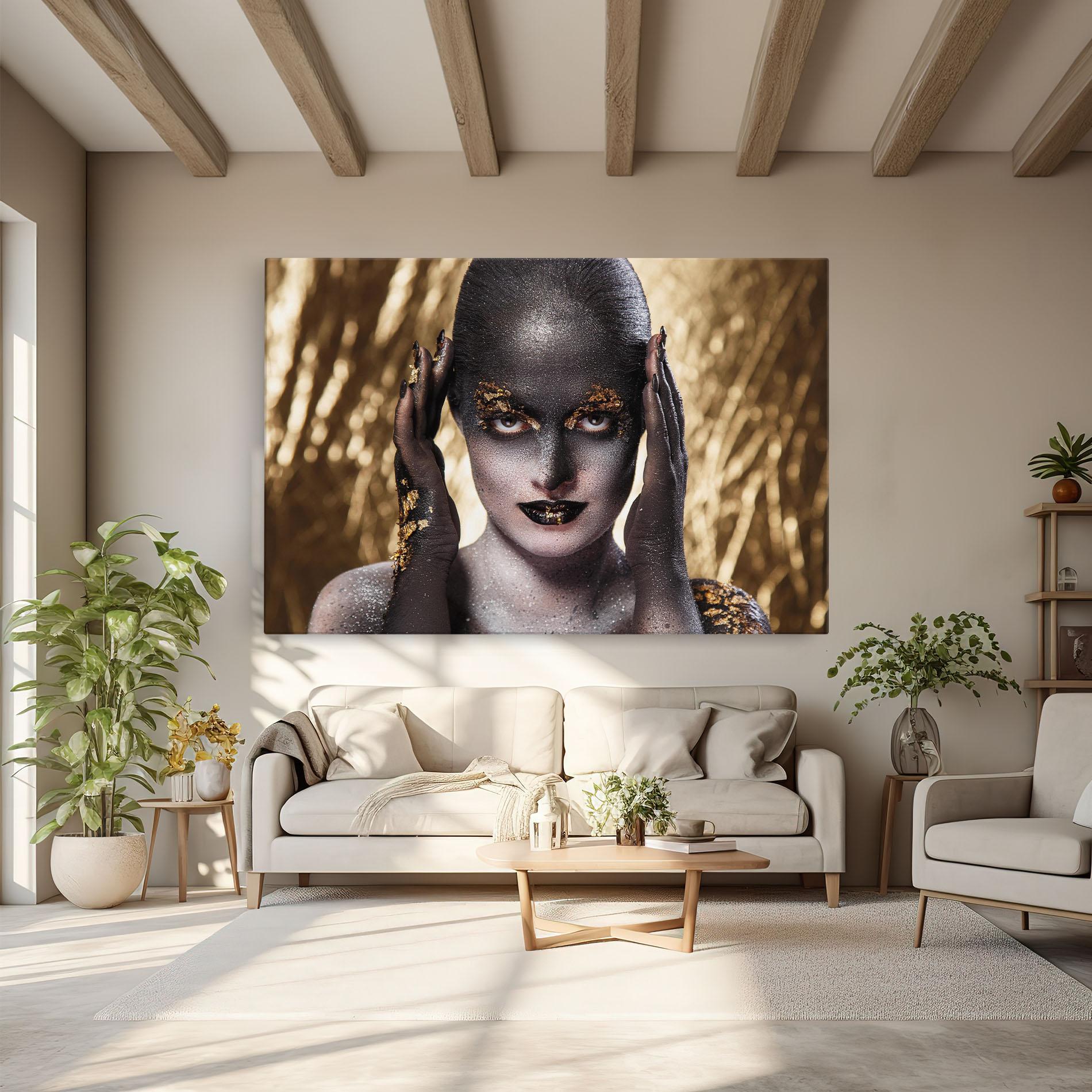 Vászonkép Glitter Artistic Makeup mockup 6